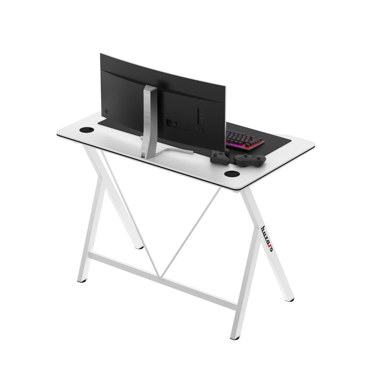 Huzaro Hero 1.4 alb 100 cm birou de gaming