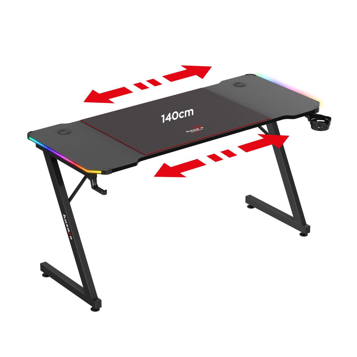 Huzaro Hero 3.3 RGB birou de gaming 140 cm