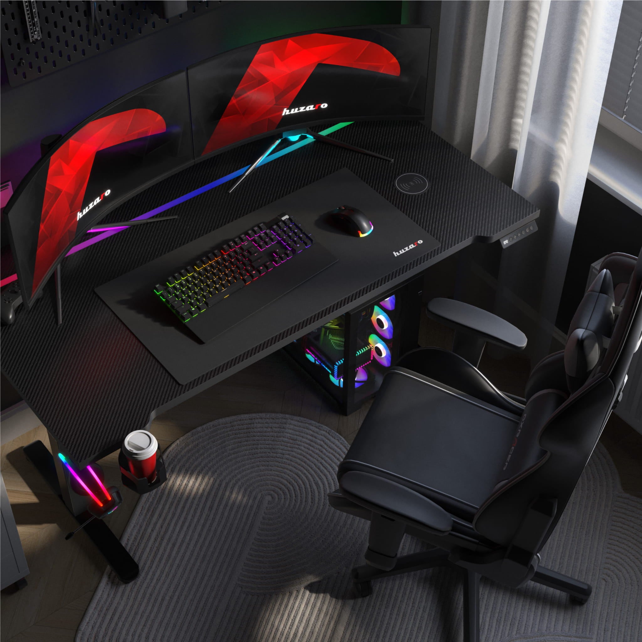 Huzaro Hero 8.7 RGB LED birou electric 140 cm