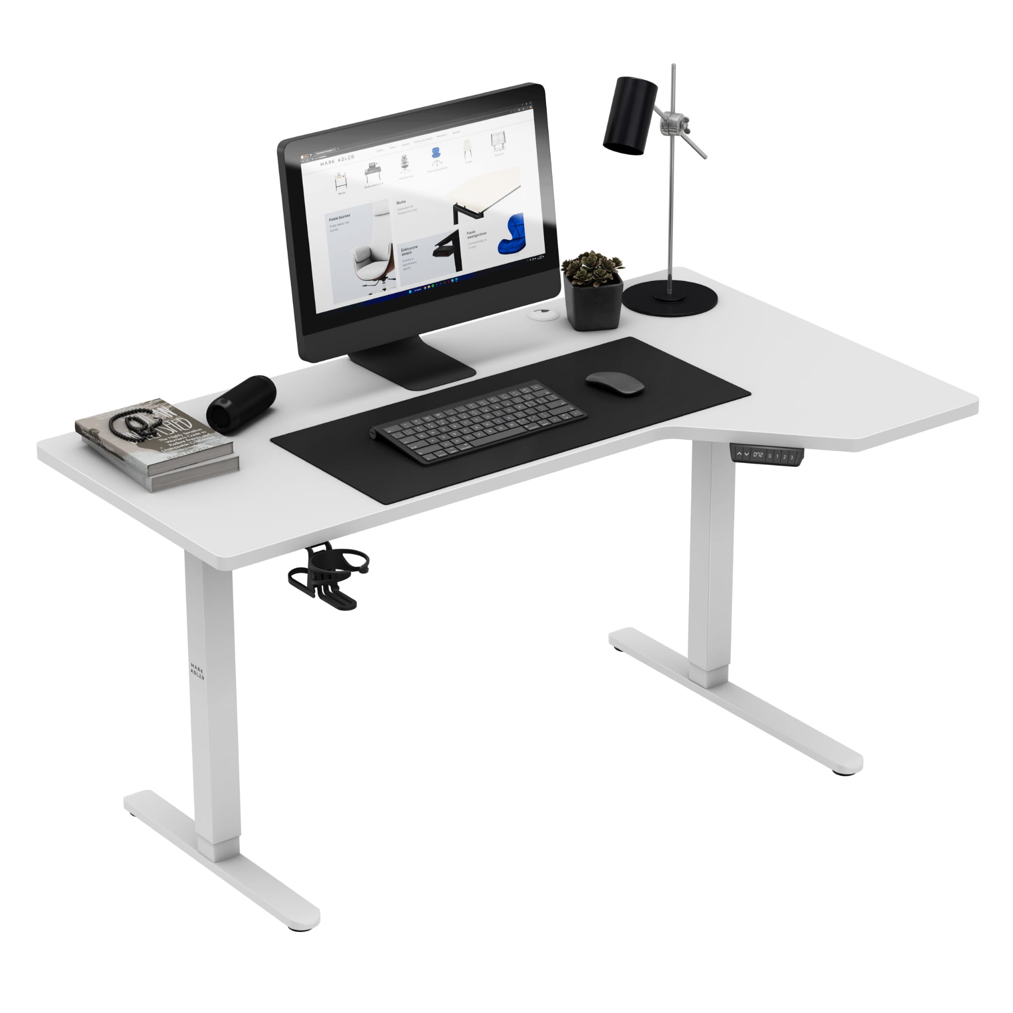 Birou electric Mark Adler Leader 9.1 Alb 145 cm