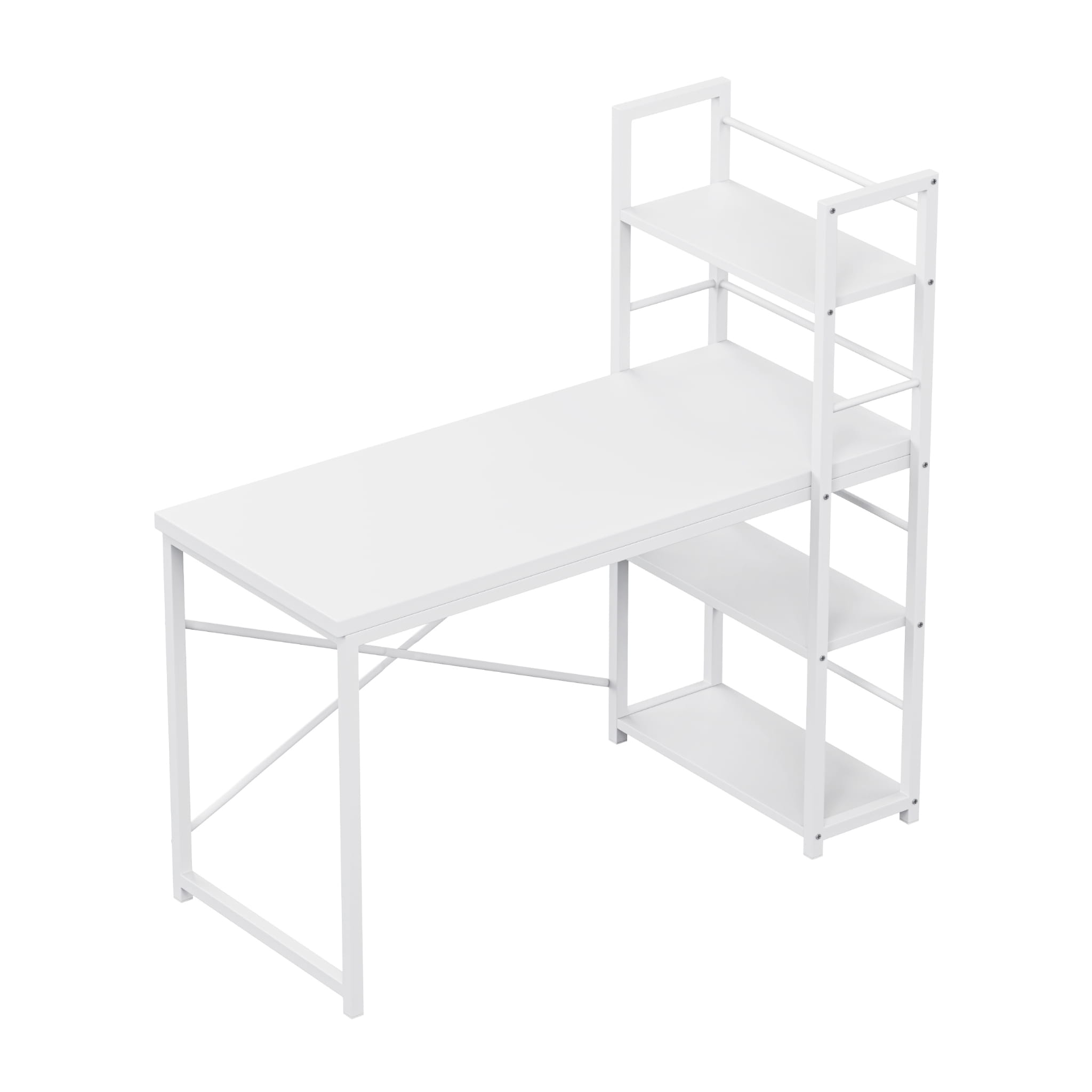 Mark Adler Leader 4.0 Alb 120 cm birou cu rafturi