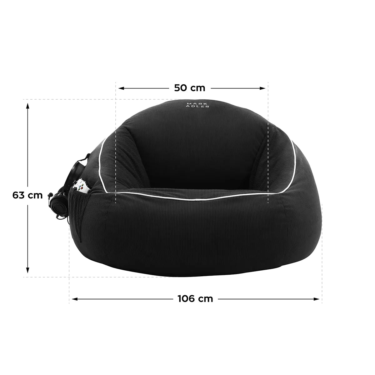 Mark Adler Puf confortabil din catifea