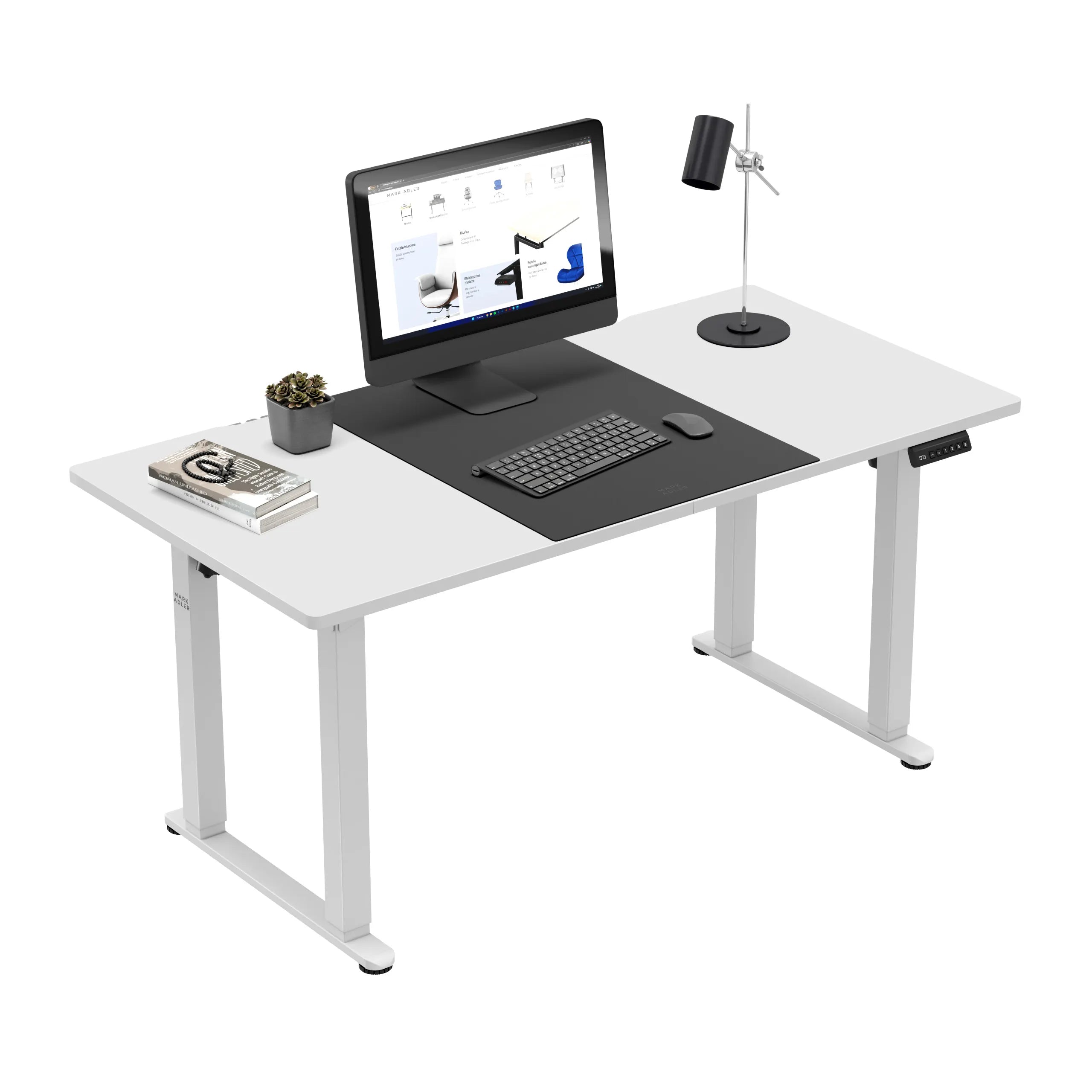 Birou electric Mark Adler Leader 9.3 White 160 cm
