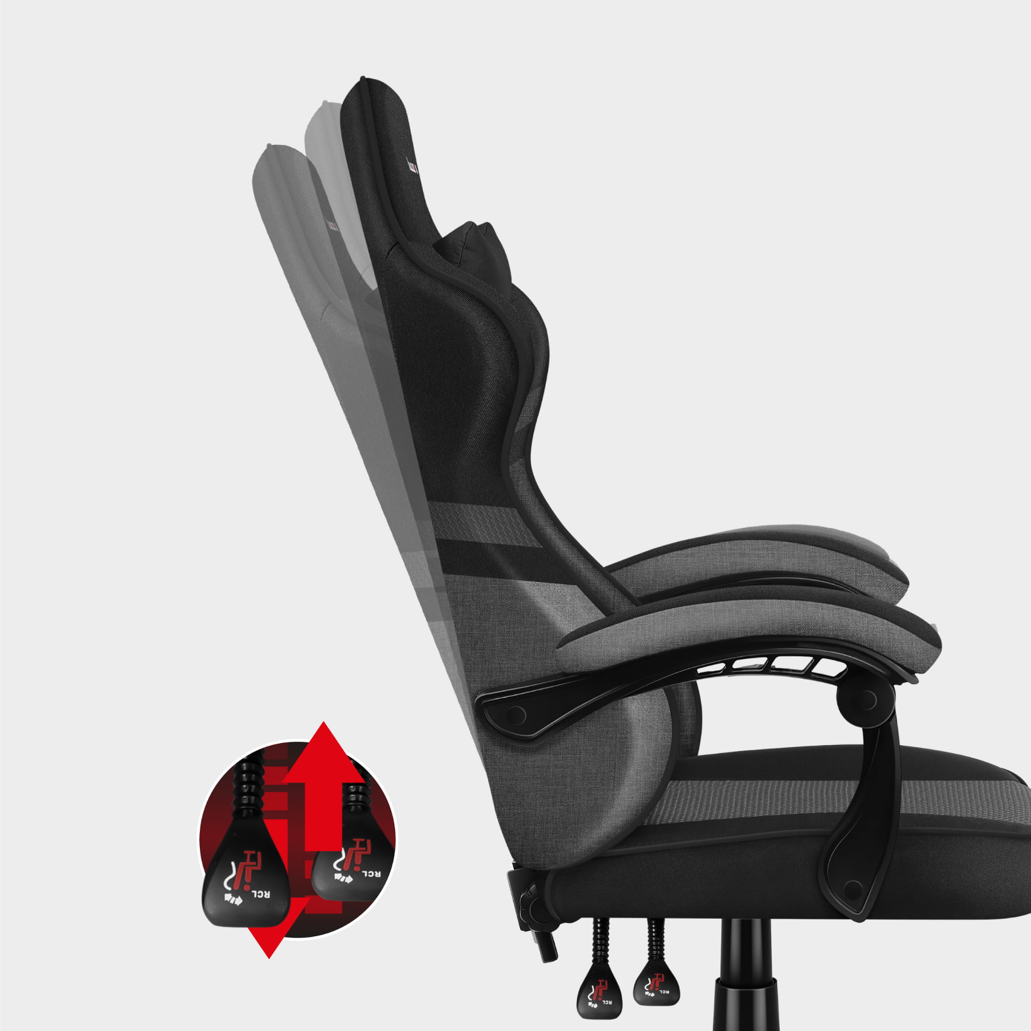 Scaun de gaming HUZARO FORCE 4.4 Grey Mesh