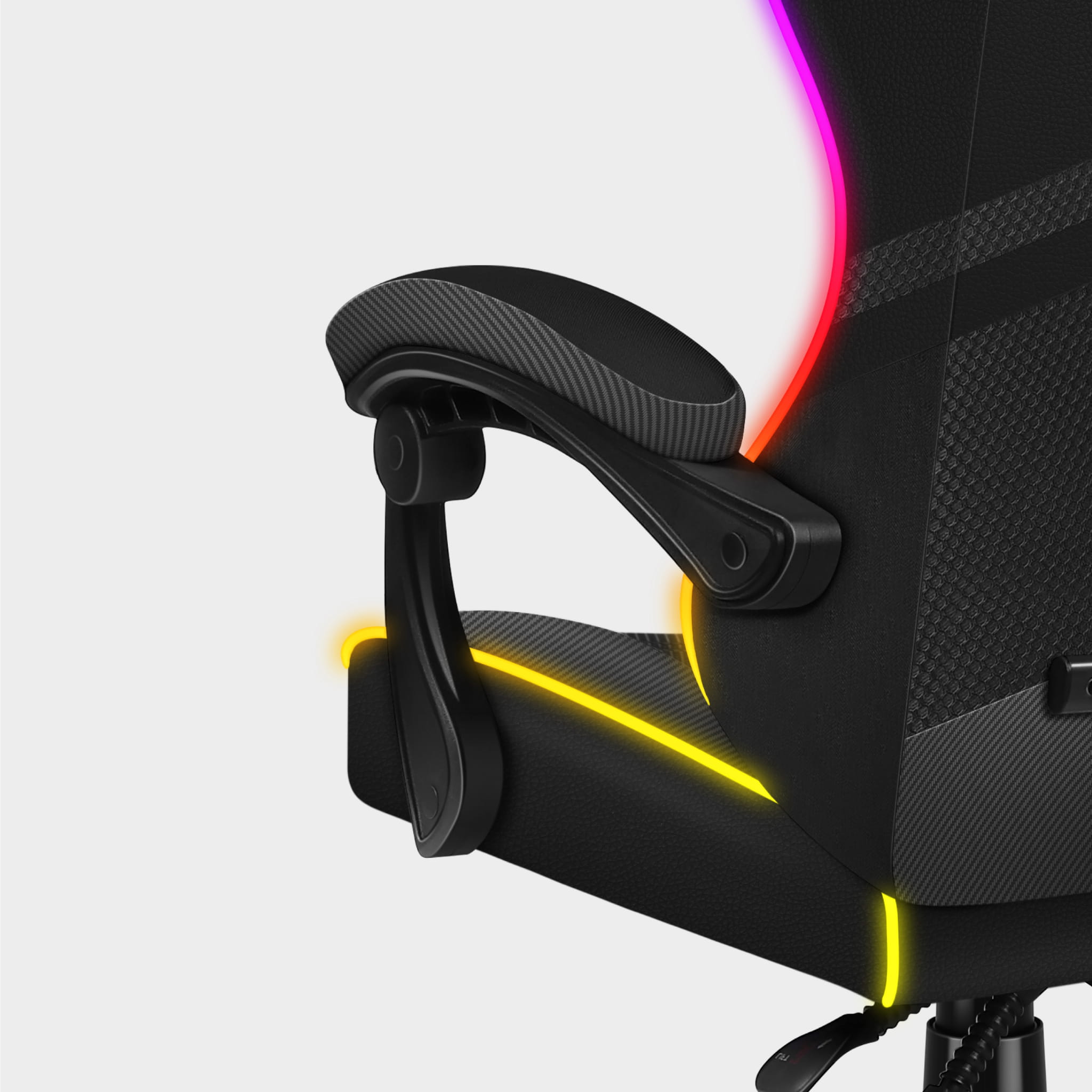 Huzaro FORCE 4.4 RGB Black Mesh Gaming Chair
