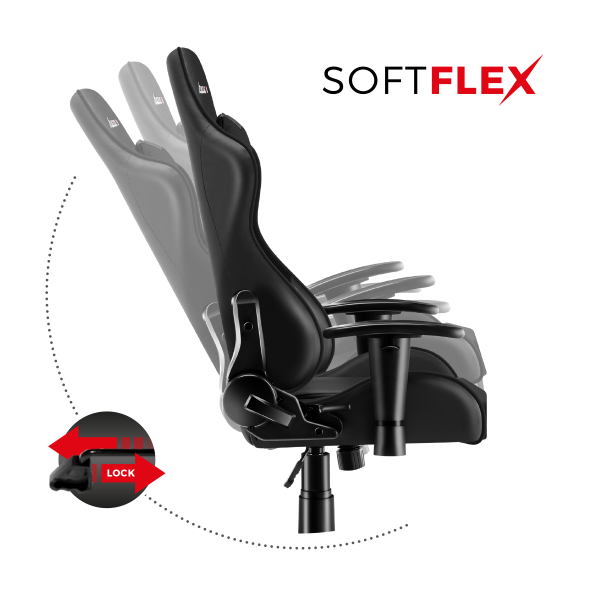 Scaun de gaming pentru copii Huzaro RANGER 6.0 Negru