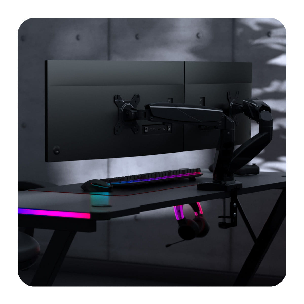 Suport pivotant Huzaro Motion 2.2 pentru două monitoare