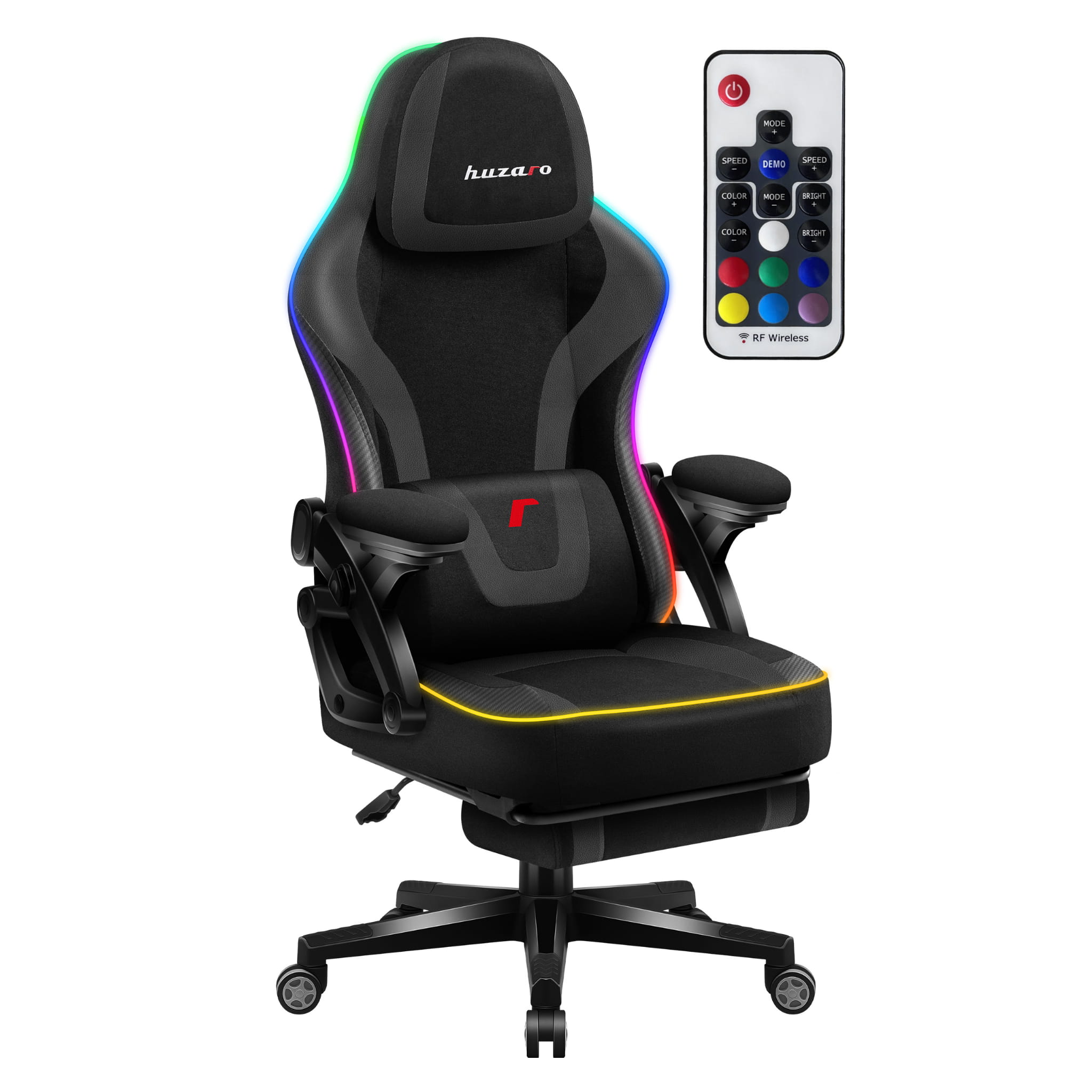 Scaun de gaming Huzaro Force 4.6 Black RGB Smart