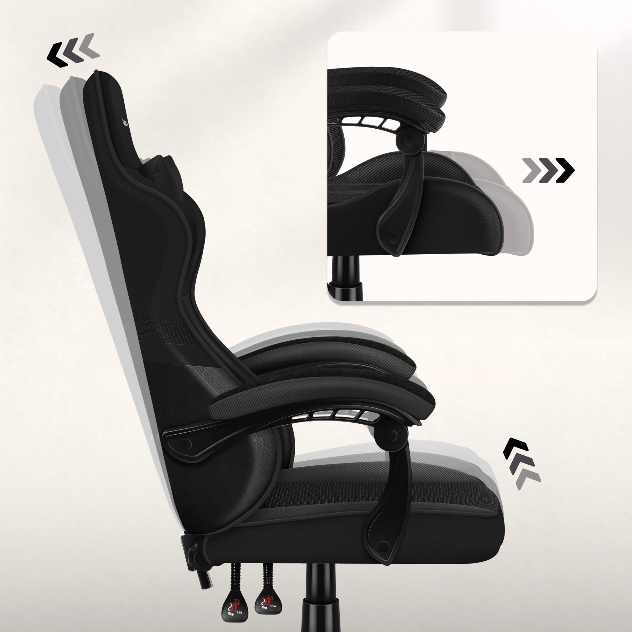 Fotoliu de gaming HUZARO FORCE 4.4 Carbon