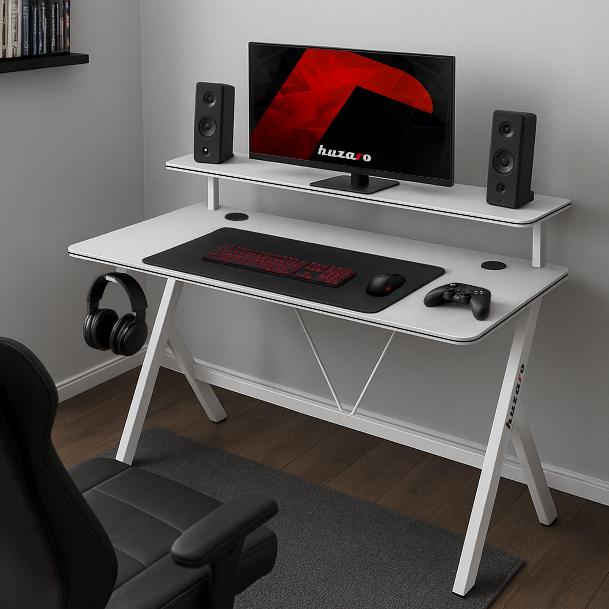 Huzaro Hero 1.9 Birou de gaming alb 120 cm