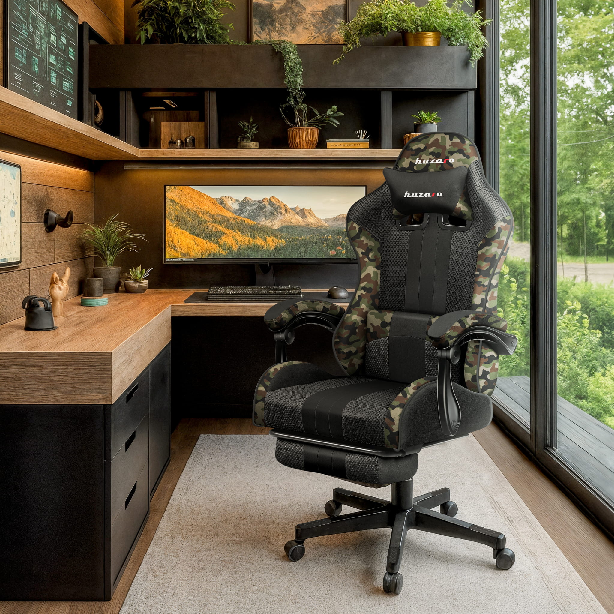 Scaun de gaming Huzaro Force 4.7 Camo Mesh