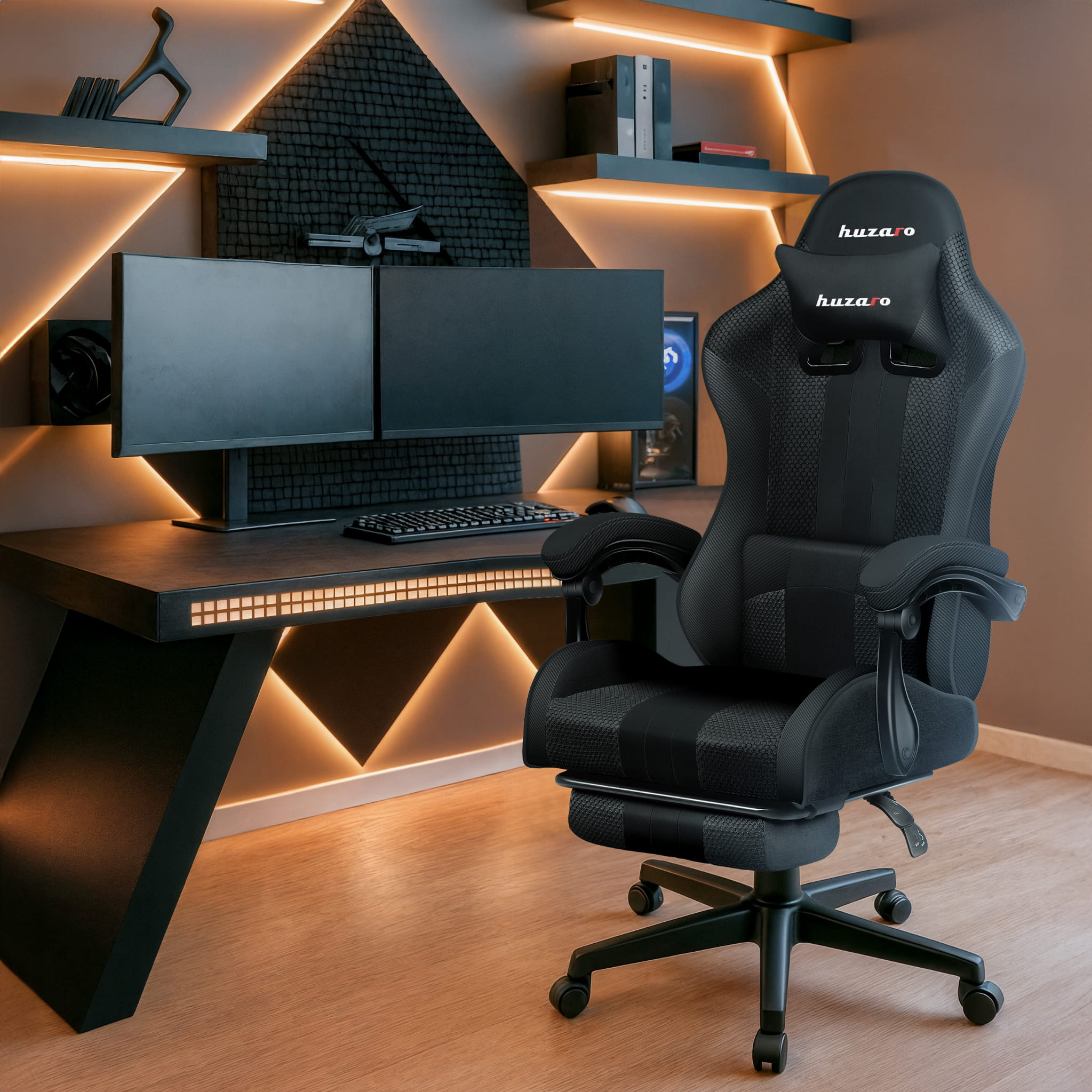 Scaun de gaming HUZARO Force 4.7 Carbon Mesh