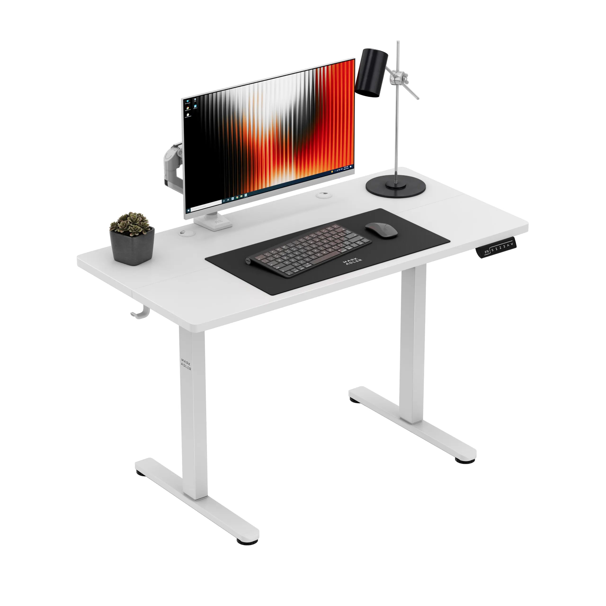 Birou electric reglabil Mark Adler Leader 6.9 White 120 cm