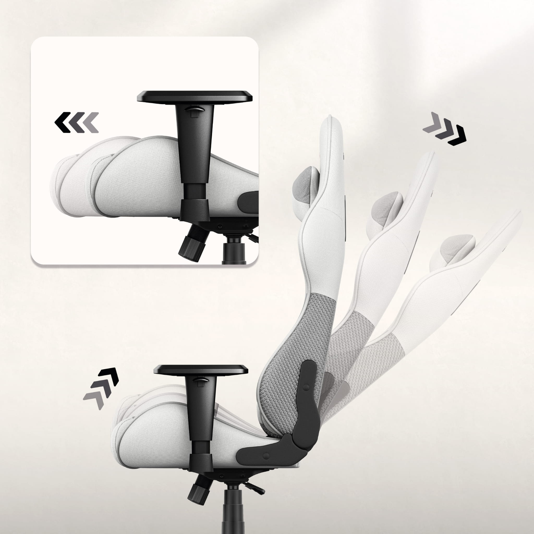 Scaun de gaming HUZARO FORCE 6.2 White Mesh