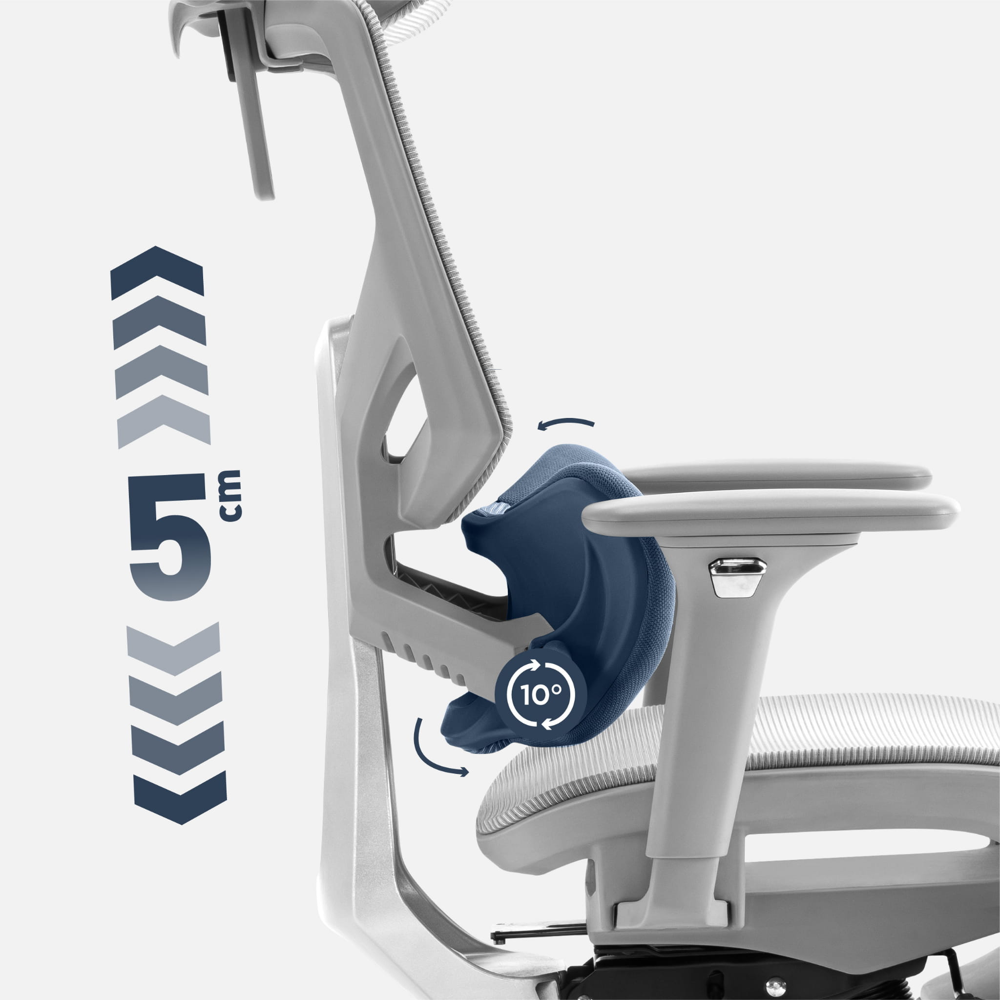 Scaun ergonomic Mark Adler Expert 8.7 Grey Mesh