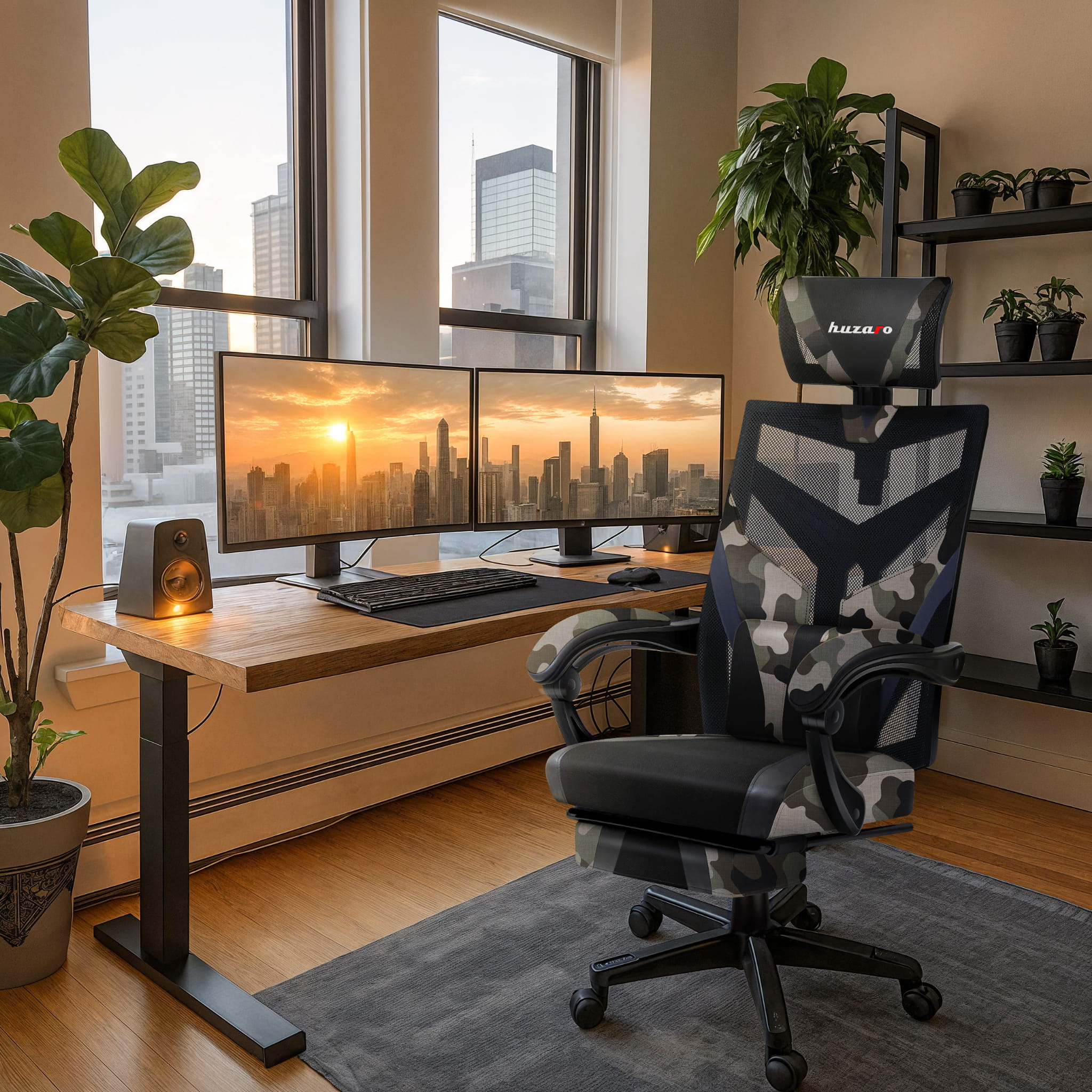 Scaun de gaming Huzaro Combat 5.0 Camo