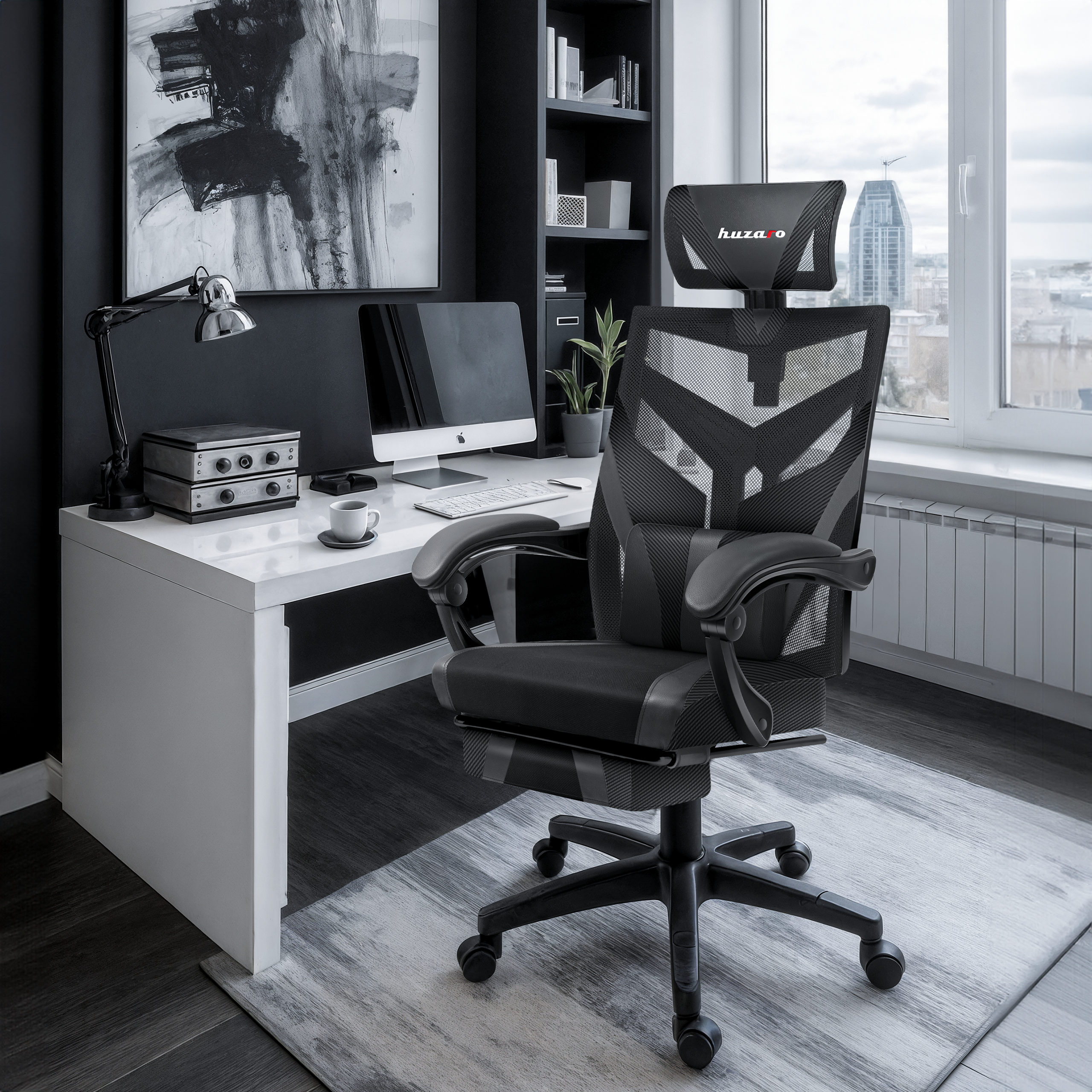 Scaun de gaming HUZARO COMBAT 5.0 Negru
