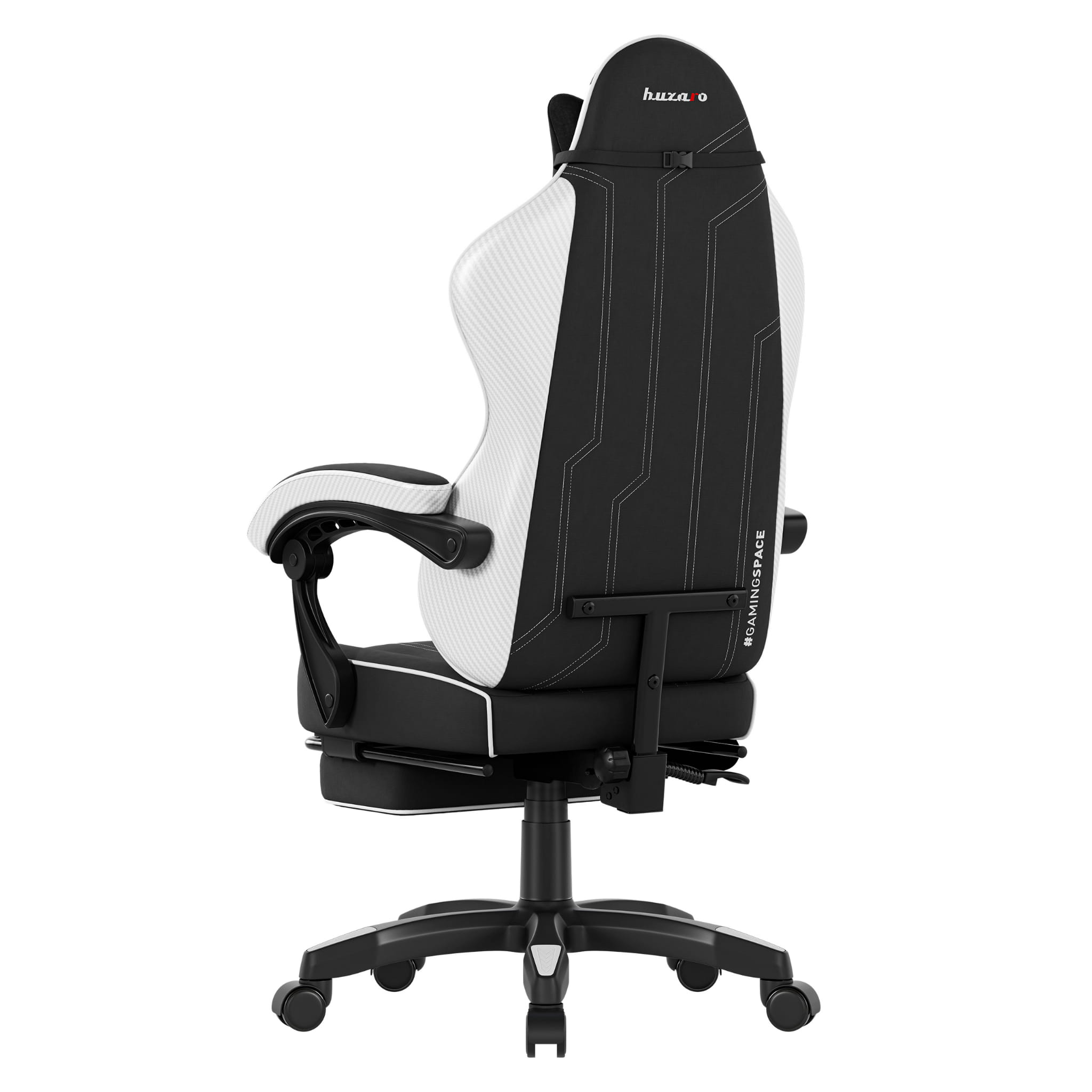 Scaun de gaming Huzaro Force 3.7 White Carbon