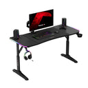 Birou de gaming Huzaro Hero 3.6 RGB LED Black 140 cm