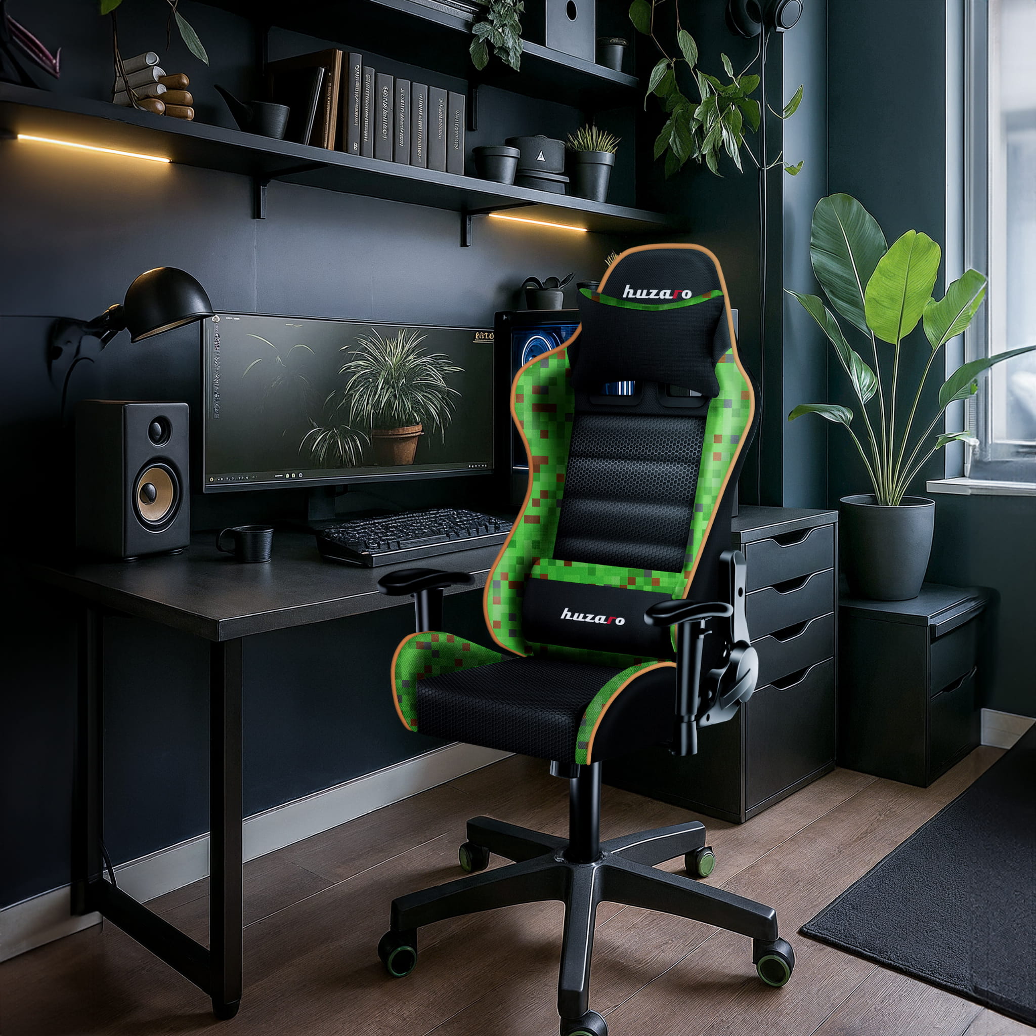 Scaun de gaming pentru copii HUZARO RANGER 6.0 Pixel Mesh