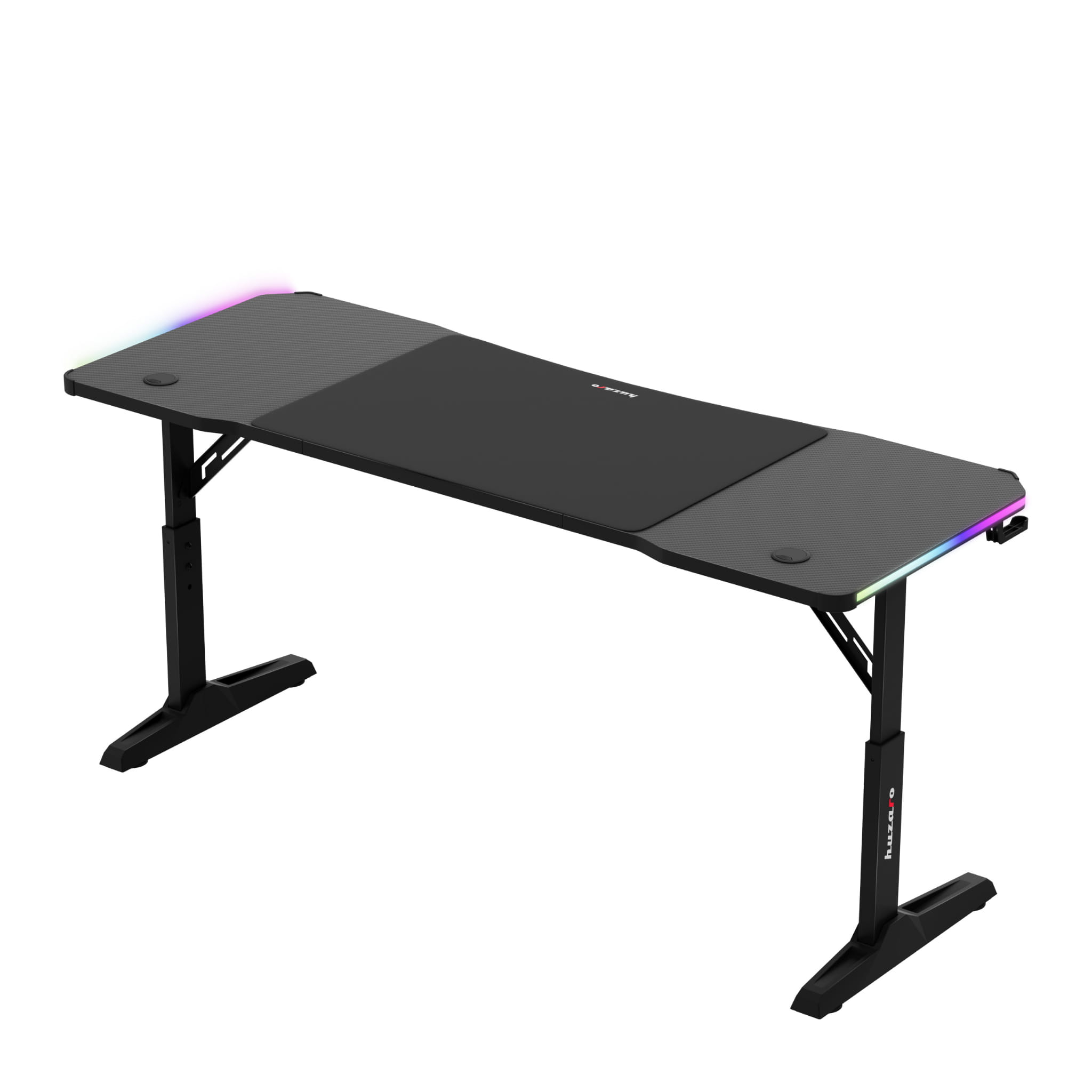 Birou Gaming LED Huzaro Hero 4.6 RGB Black 160 cm