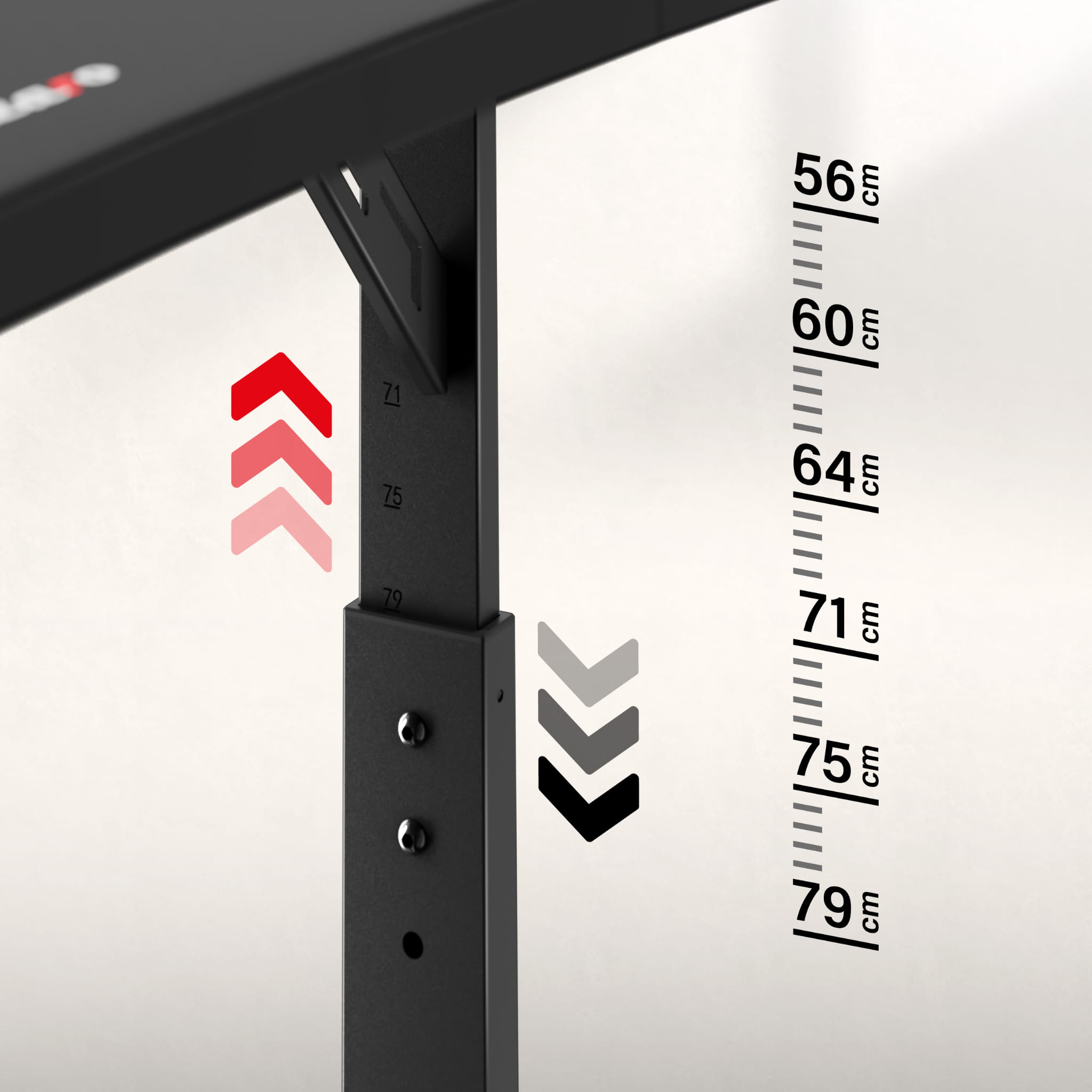 Birou gaming Huzaro Hero 4.6 Black 160 cm