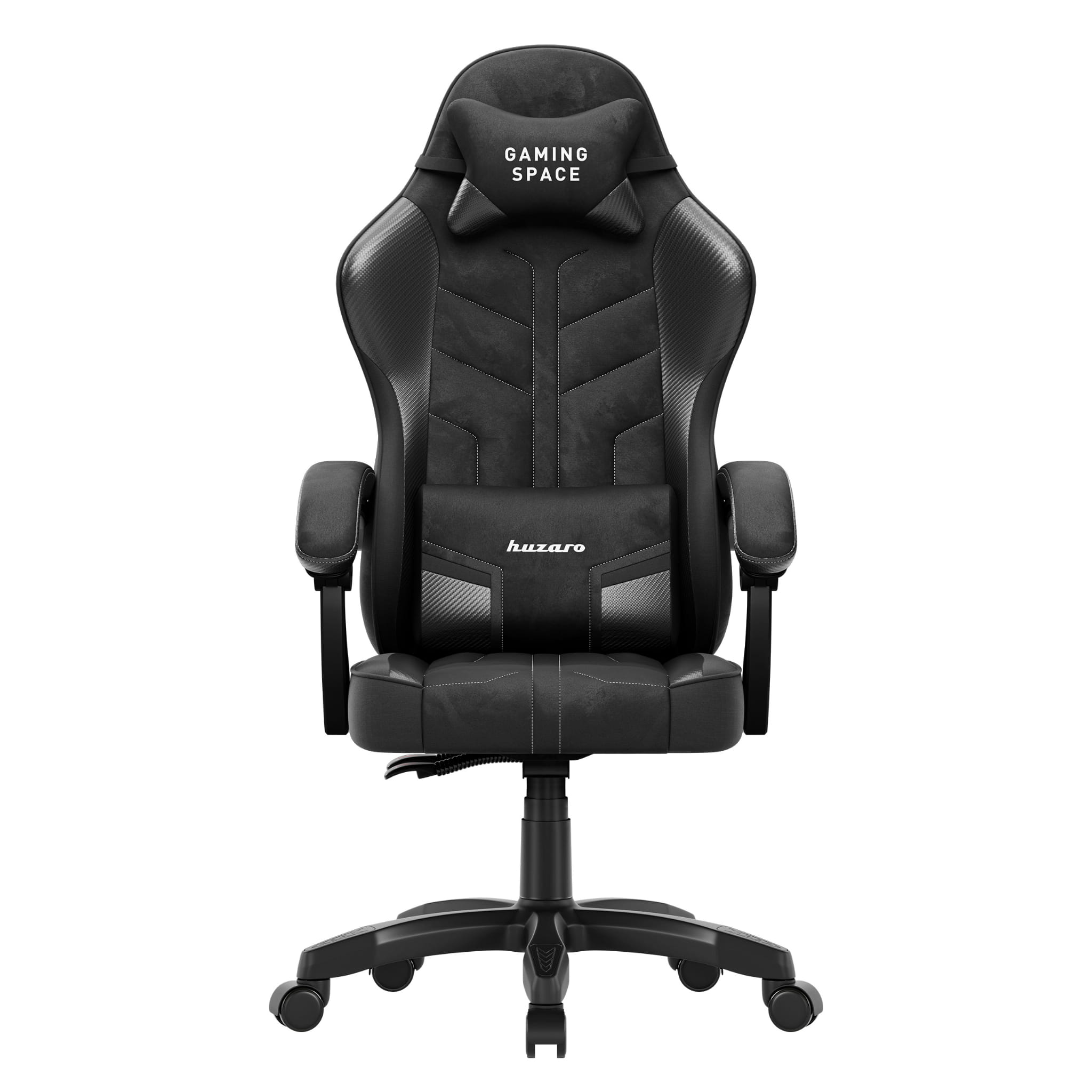 Scaun gaming din catifea Huzaro Force 2.7 Black Carbon