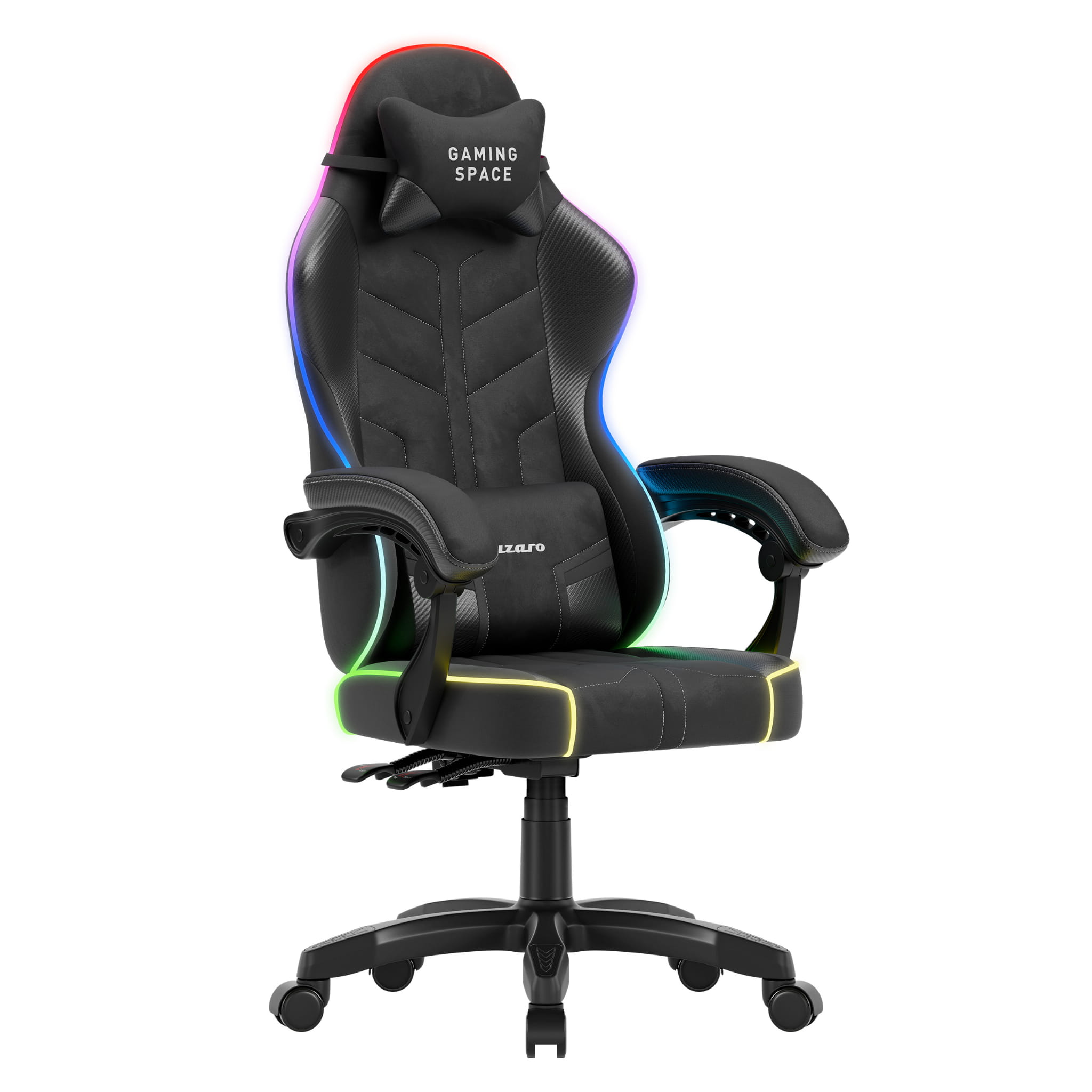 Scaun de gaming din velur Huzaro Force 2.7 RGB Black