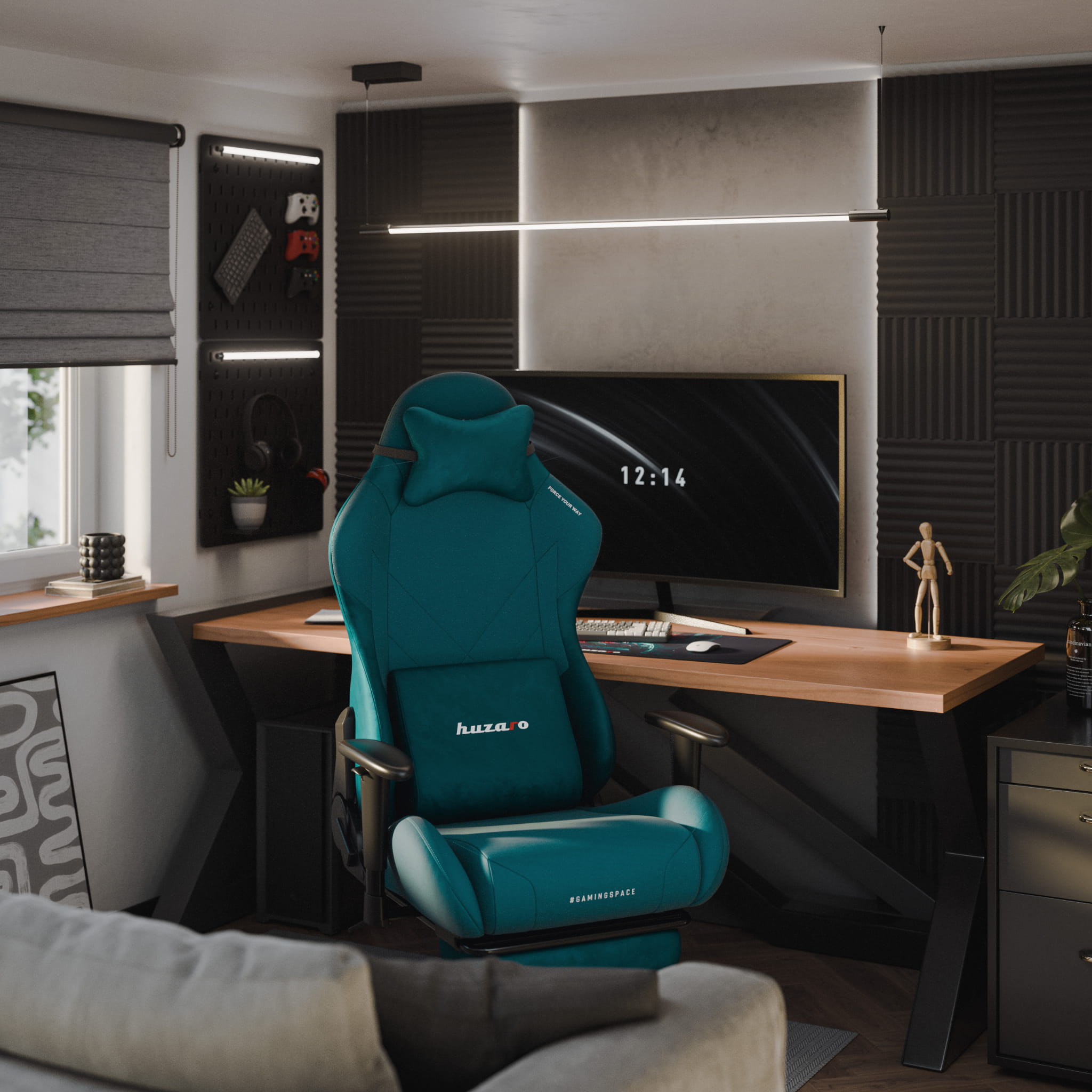 Scaun gaming Huzaro Force 5.7 Teal