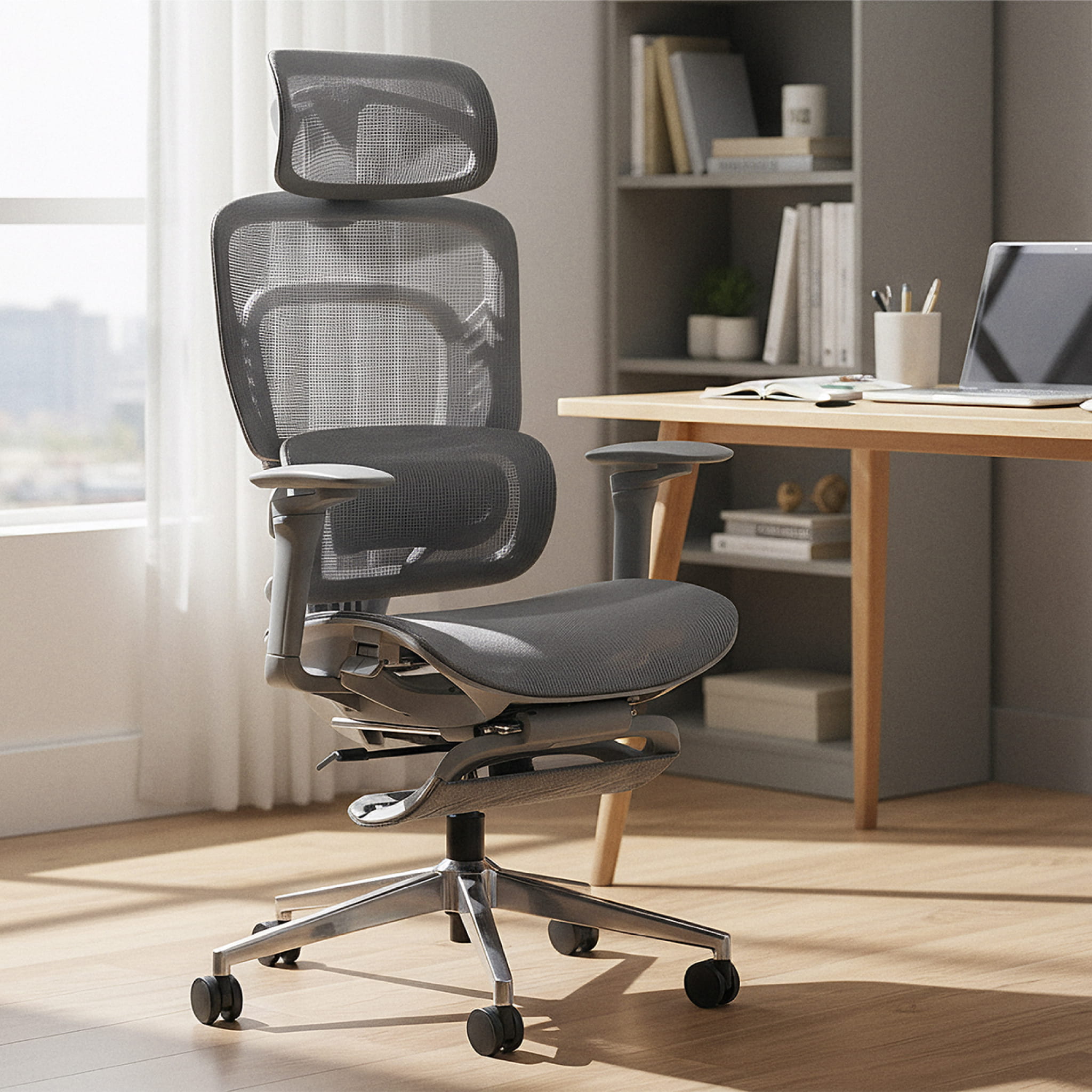 Scaun de birou cu masaj Mark Adler Visioner 8.3 Grey
