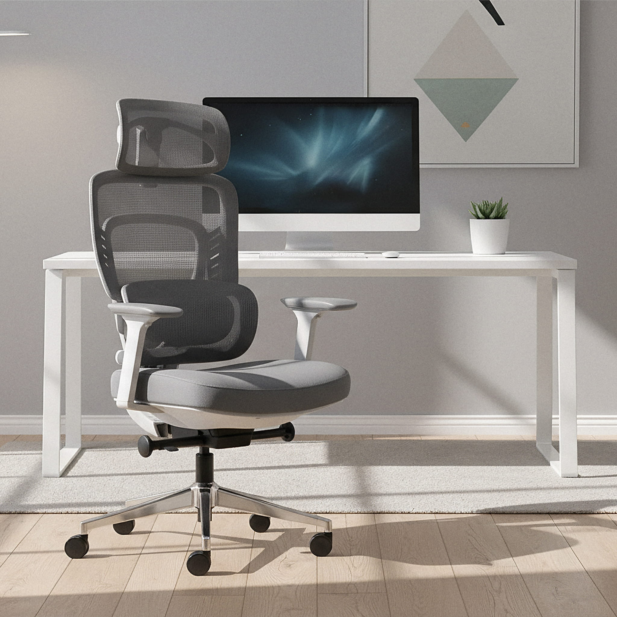 Scaun de birou cu masaj Mark Adler Visioner 6.1 Grey
