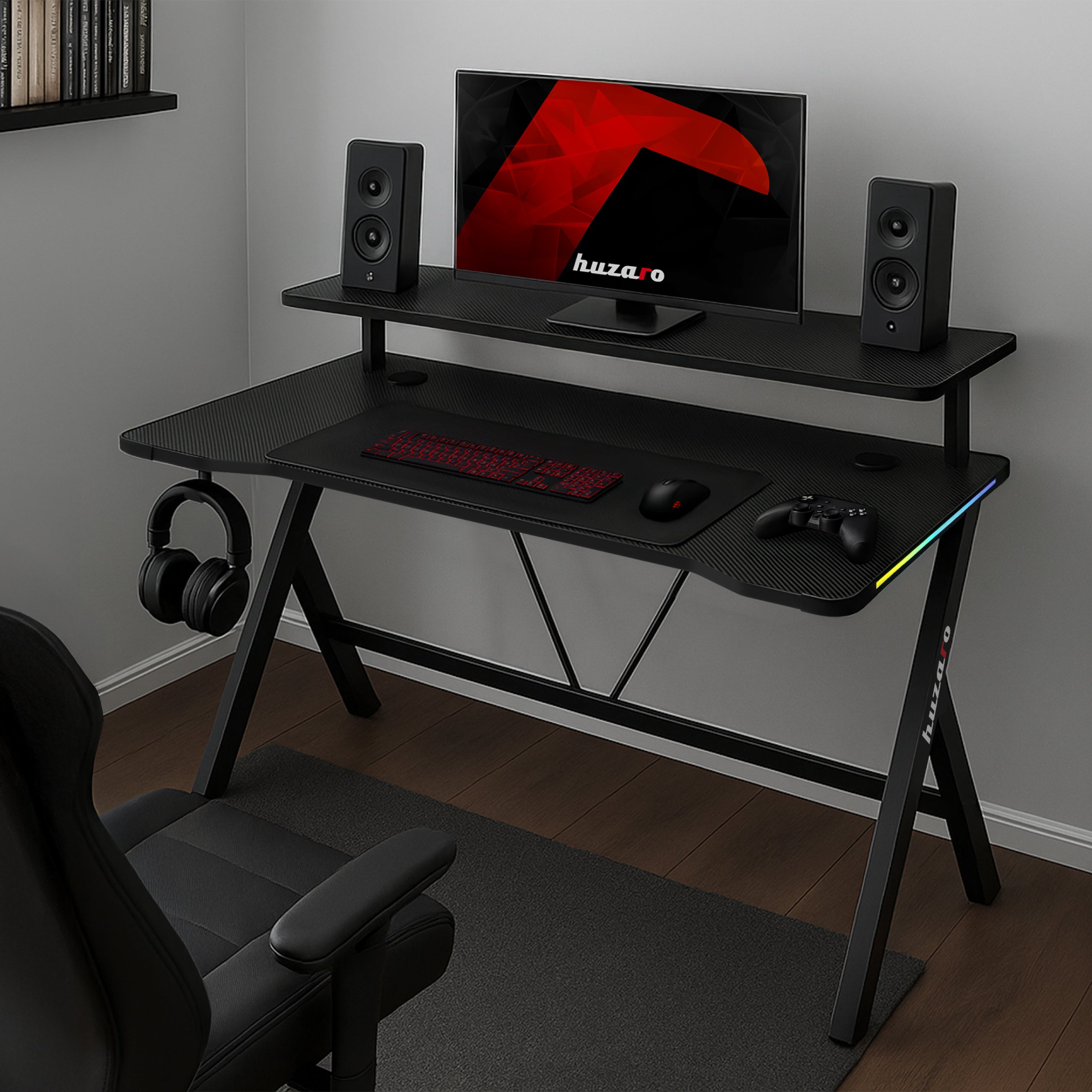 Birou gaming LED Huzaro Hero 1.9 RGB 120 cm