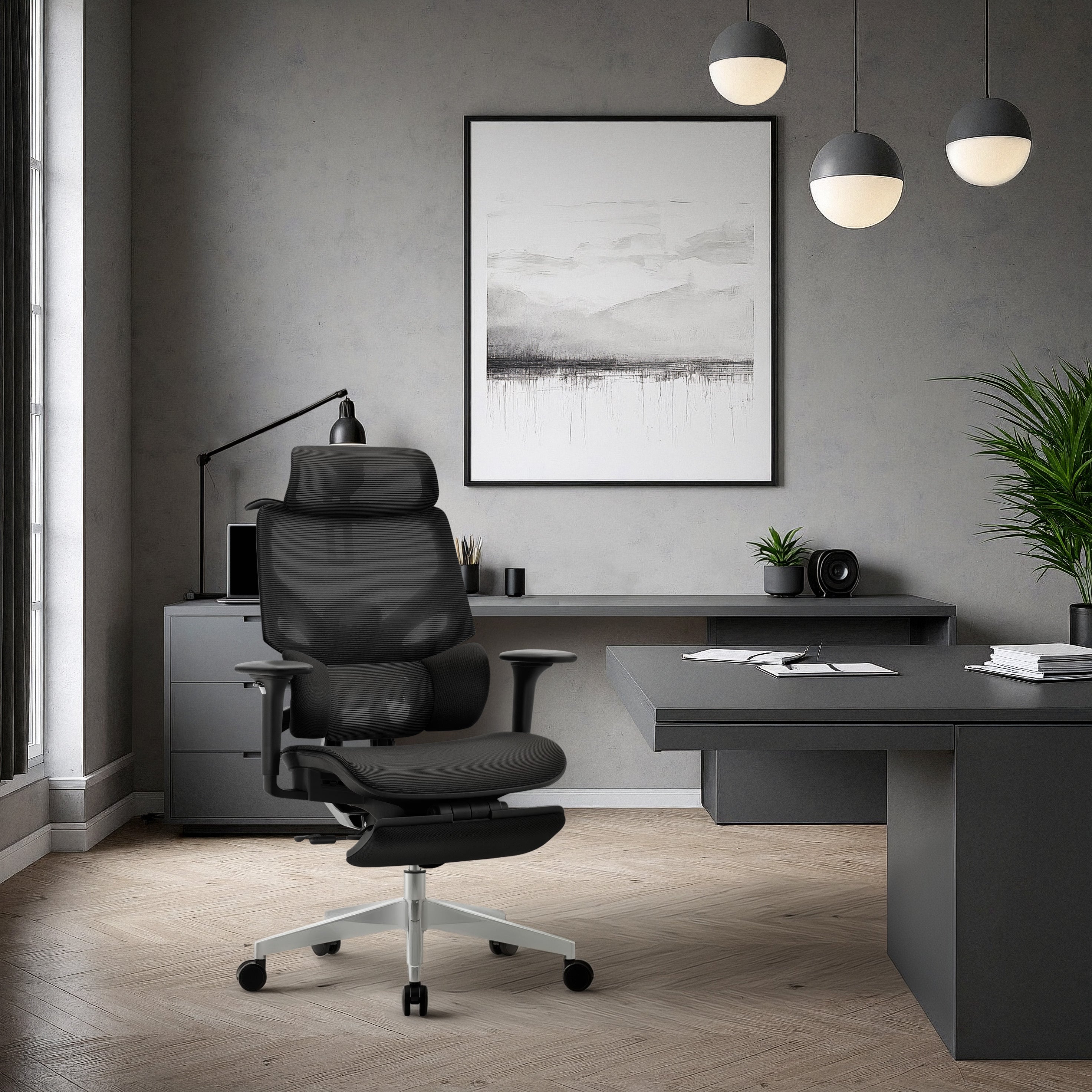 Scaun ergonomic Mark Adler Expert 8.7 Black Mesh