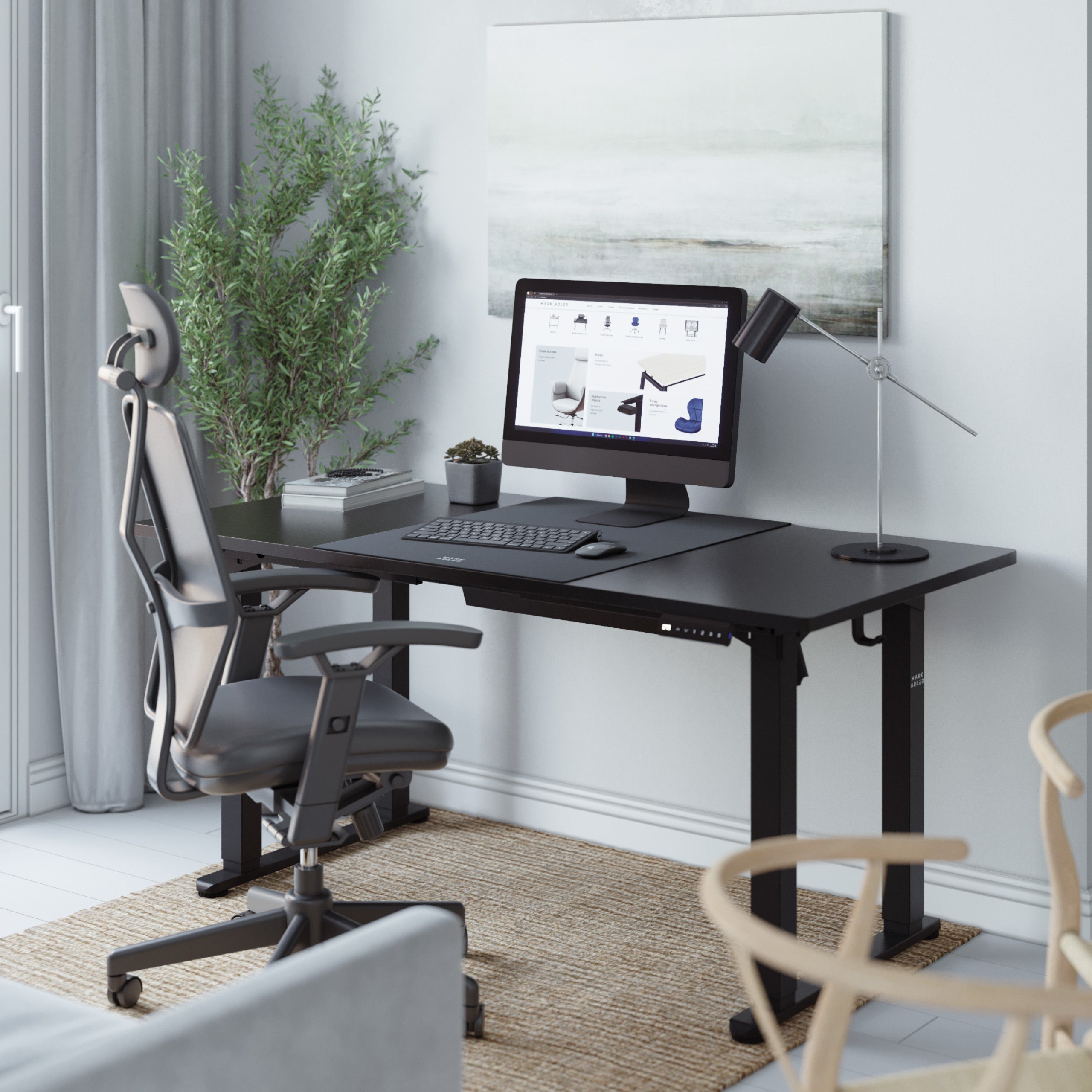 Birou electric Mark Adler Leader 9.3 Black 160 cm