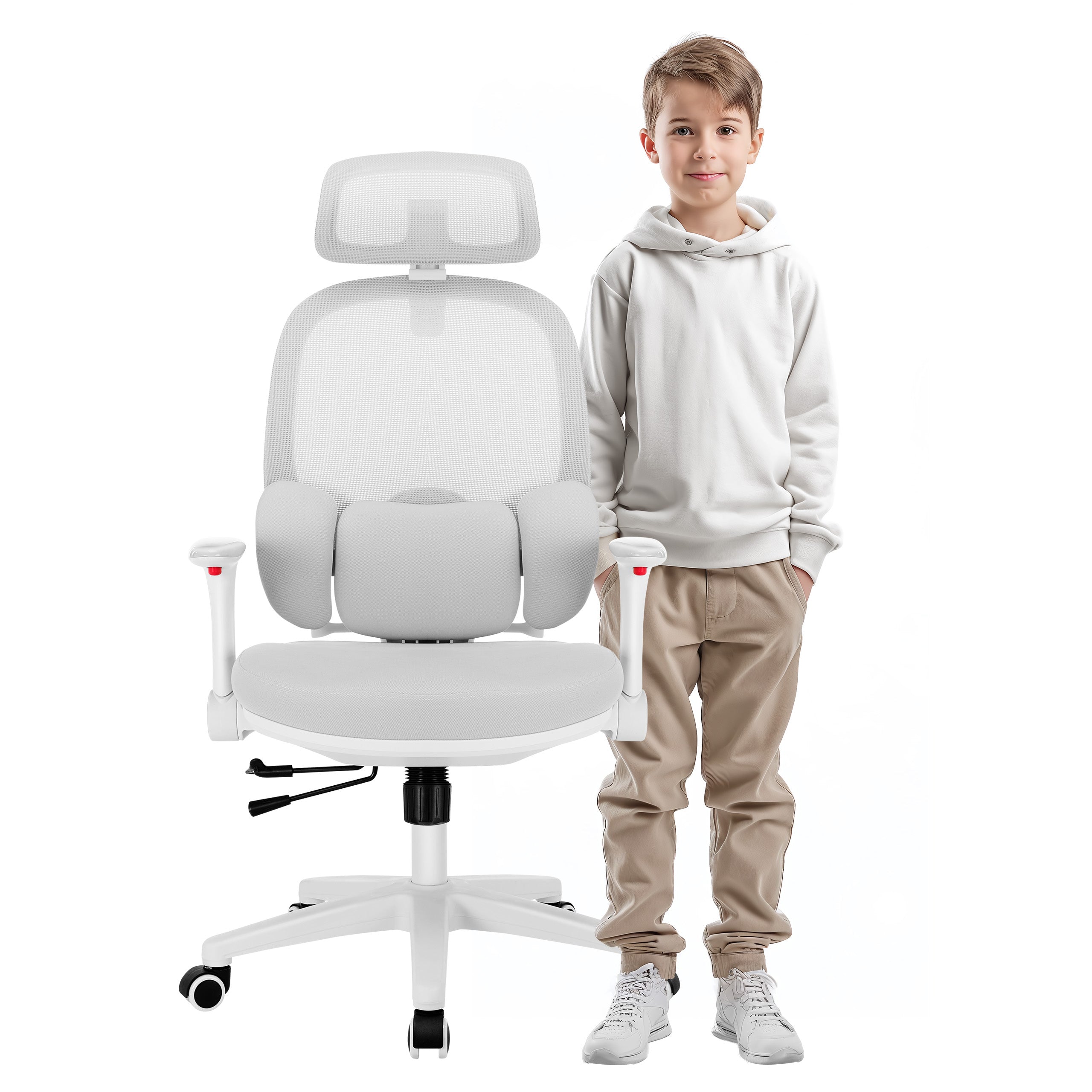Scaun de birou ergonomic pentru copii Mark Adler Junior 6.3 Grey