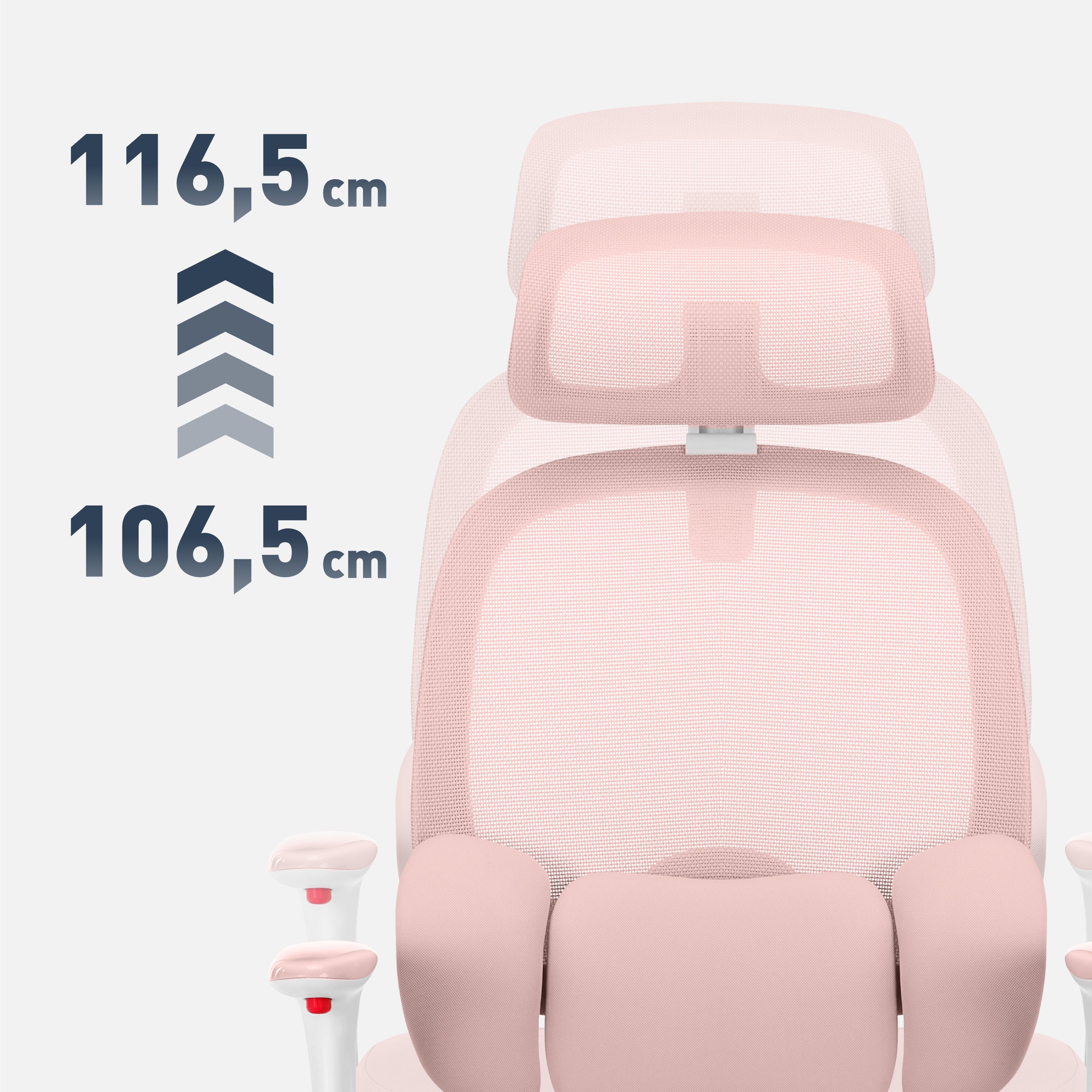 Scaun de birou ergonomic pentru copii Mark Adler Junior 6.3 Pink