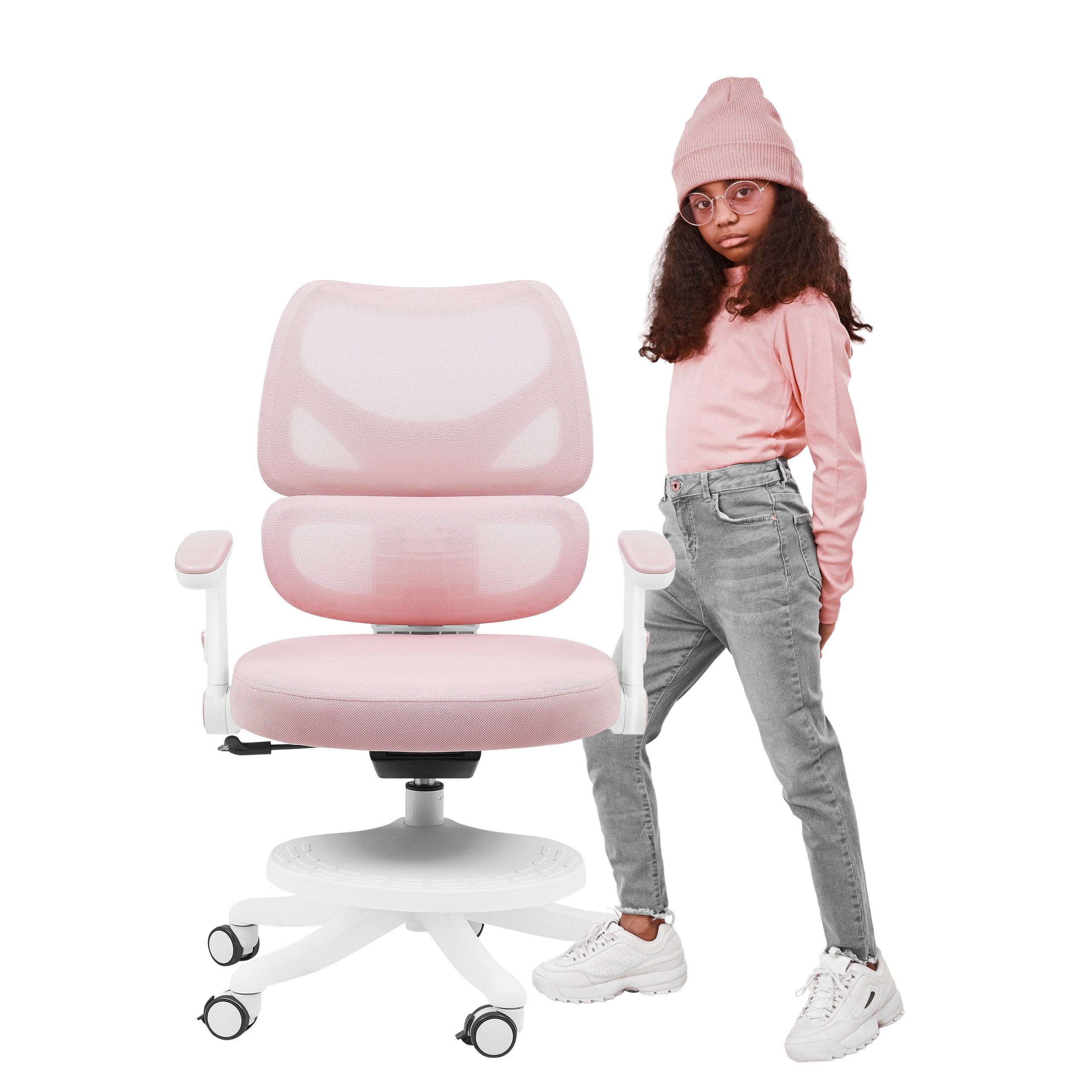 Scaun de birou rotativ pentru copii Mark Adler Junior 5.3 Pink