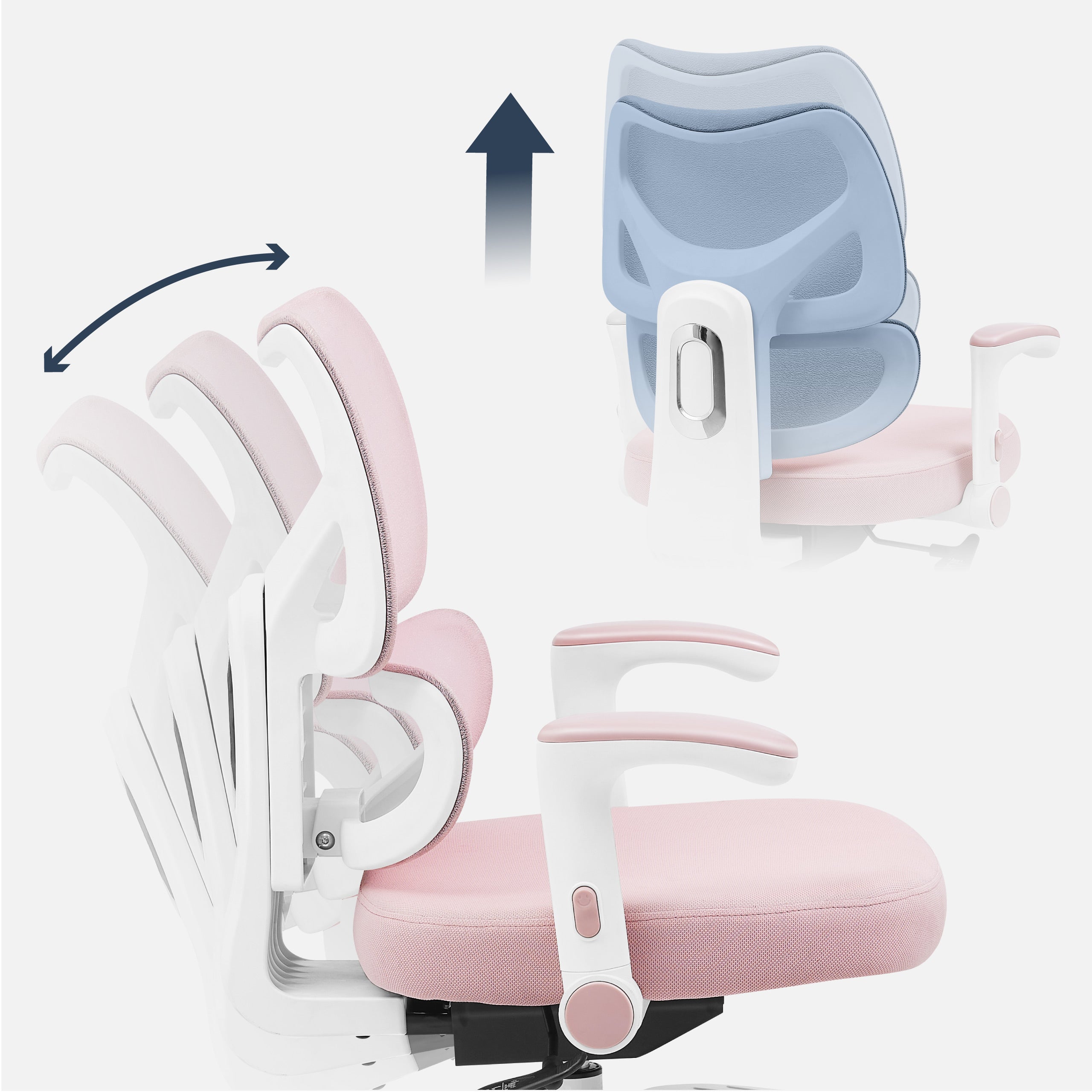 Scaun de birou rotativ pentru copii Mark Adler Junior 5.3 Pink