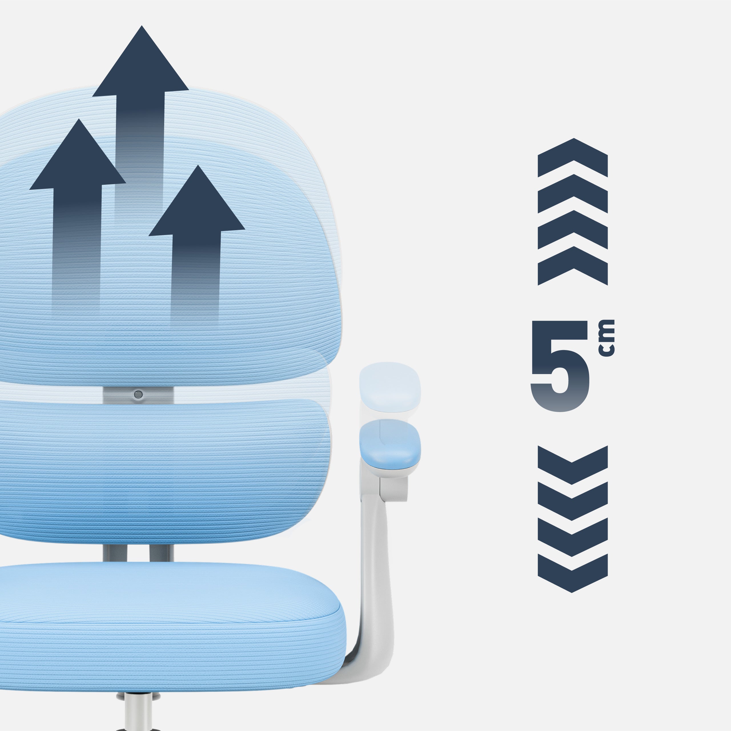 Scaun ergonomic pentru copii Mark Adler Junior 4.4 Blue