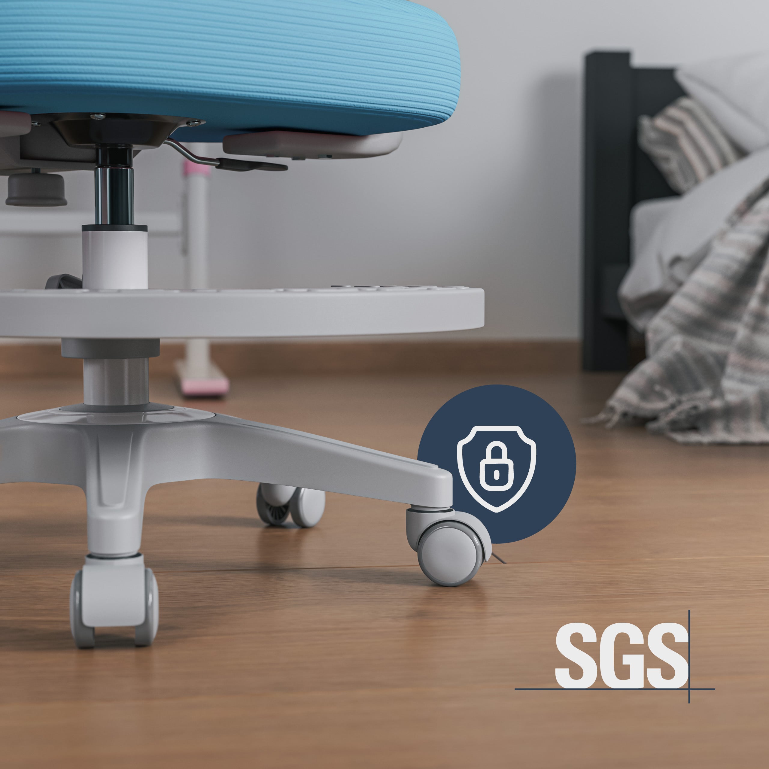 Scaun ergonomic pentru copii Mark Adler Junior 4.4 Blue