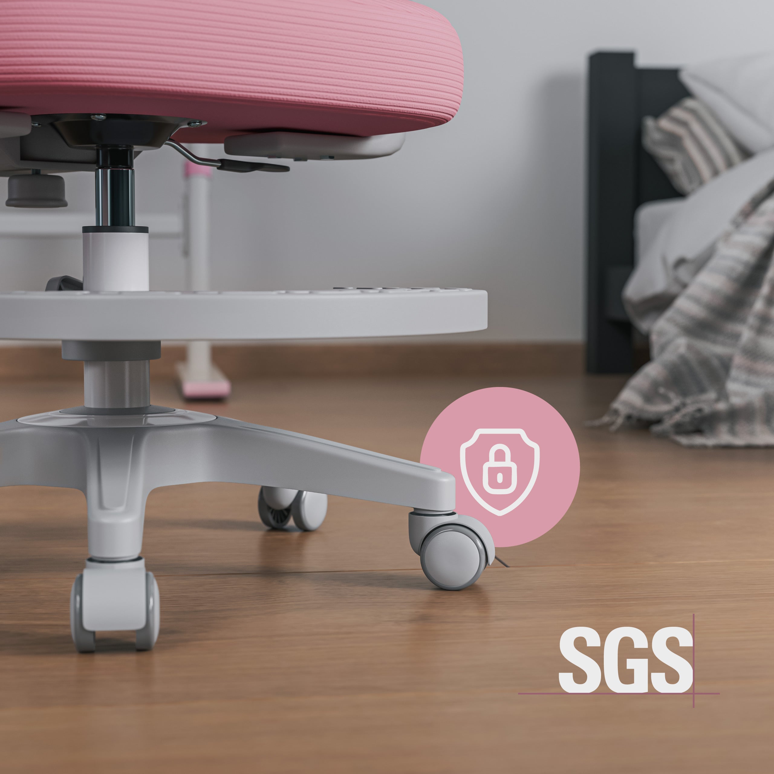 Scaun ergonomic pentru copii Mark Adler Junior 4.4 Roz