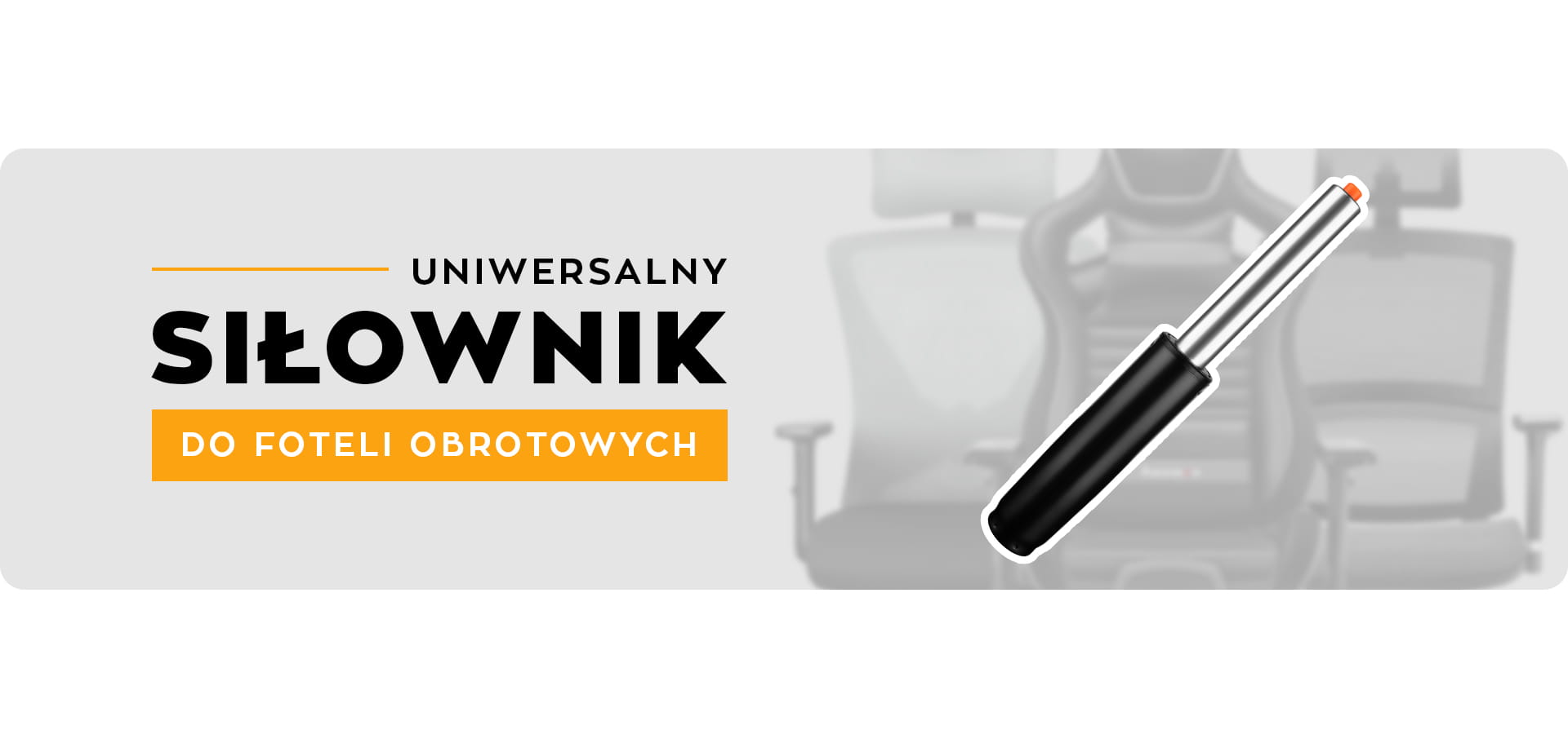 Acționator universal cu gaz pentru scaune pivotante