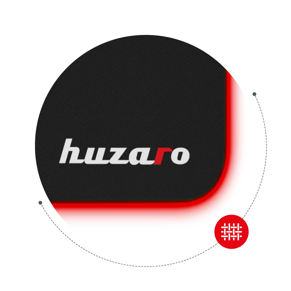 Huzaro RGB Design mouse pad de gaming