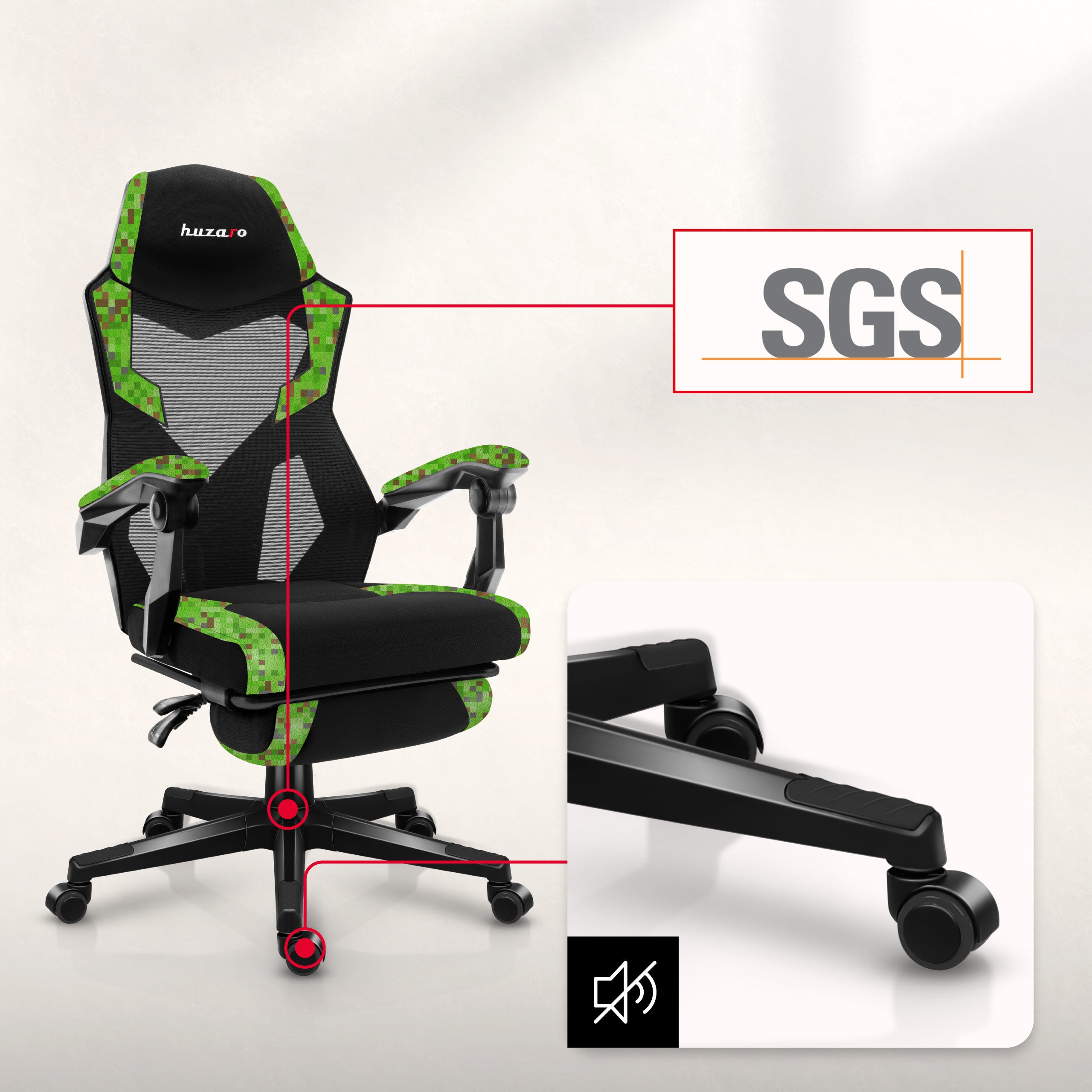 Scaun de gaming Huzaro Combat 3.1 Pixel