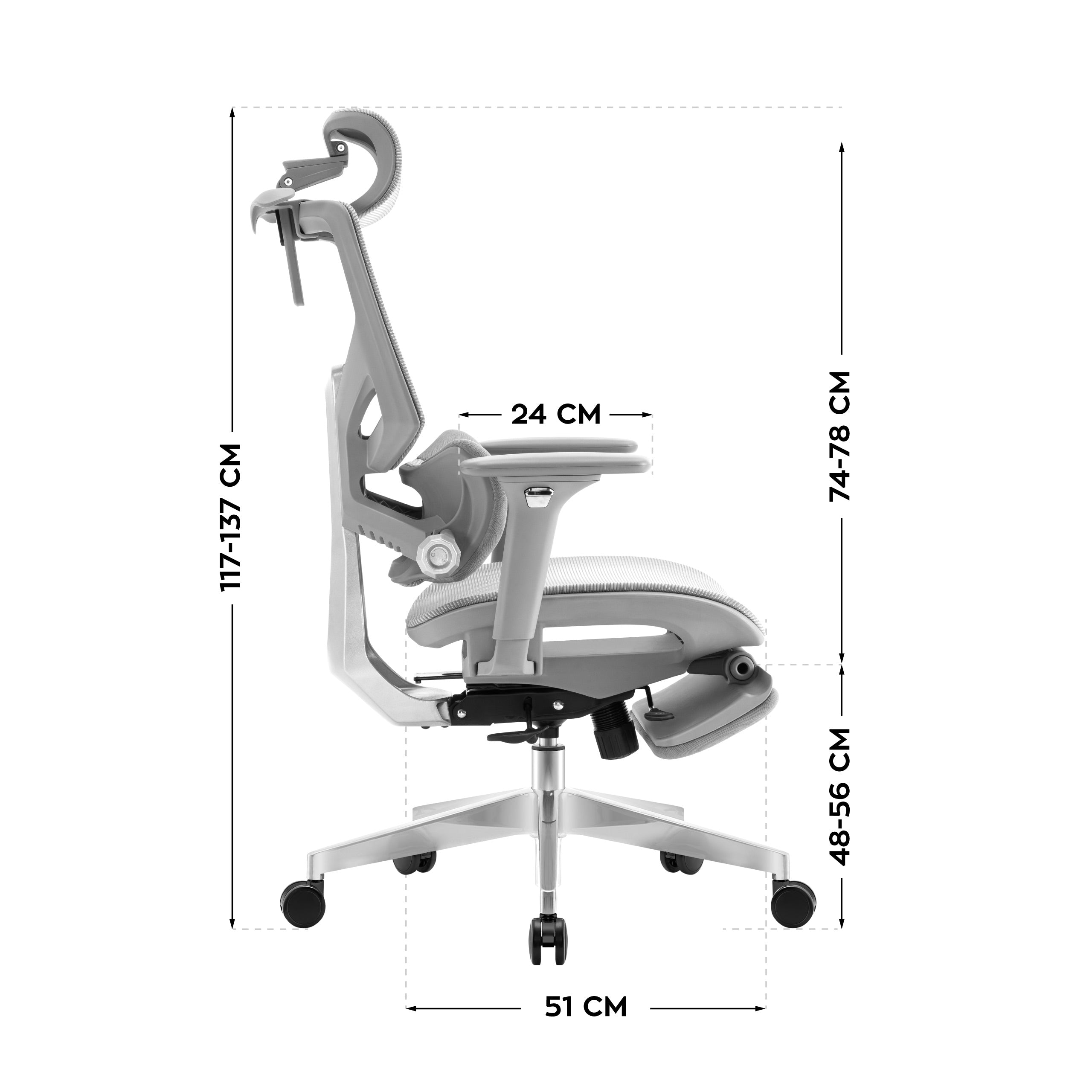 Scaun ergonomic Mark Adler Expert 8.7 Grey Mesh