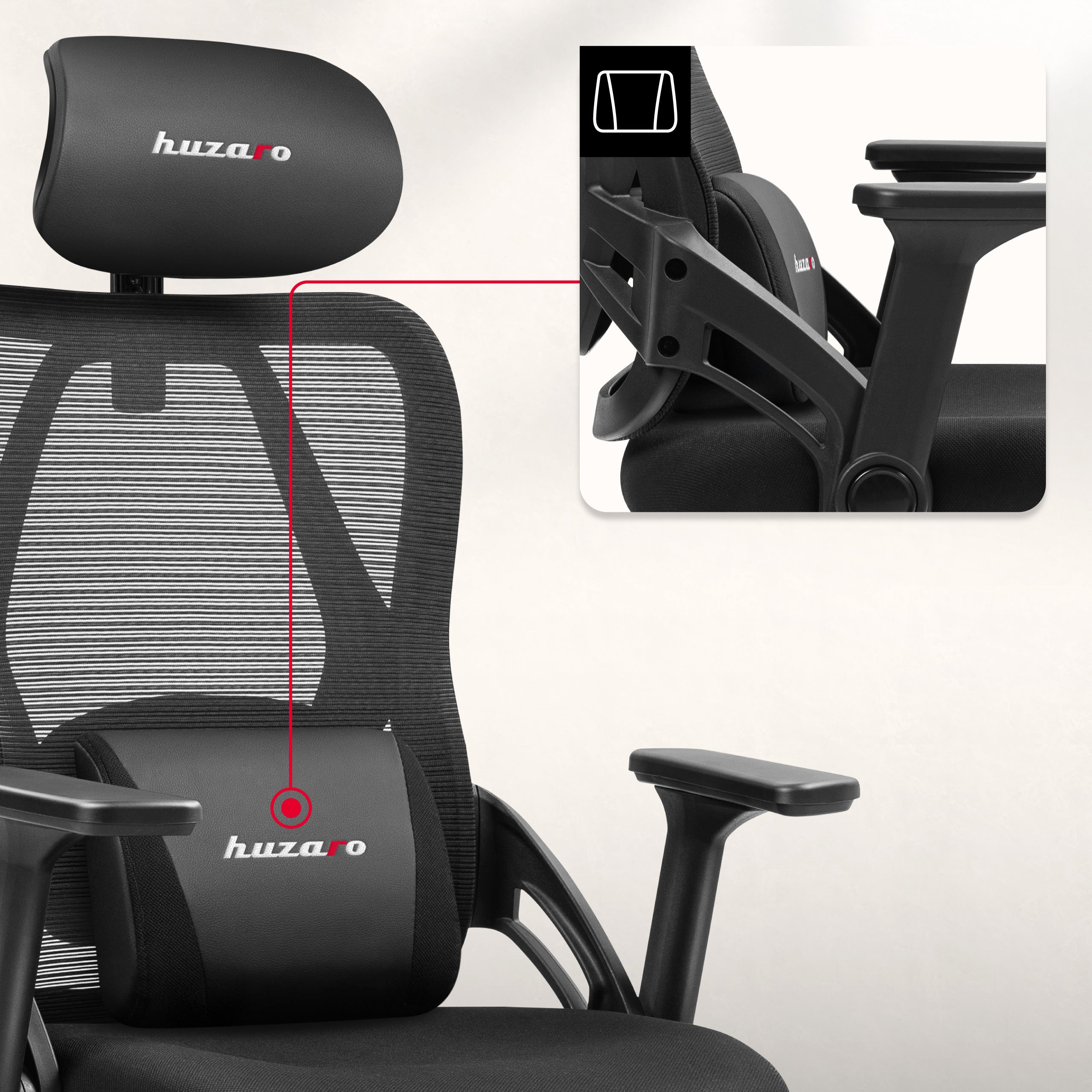 Scaun de gaming Huzaro Combat 2.7 Black