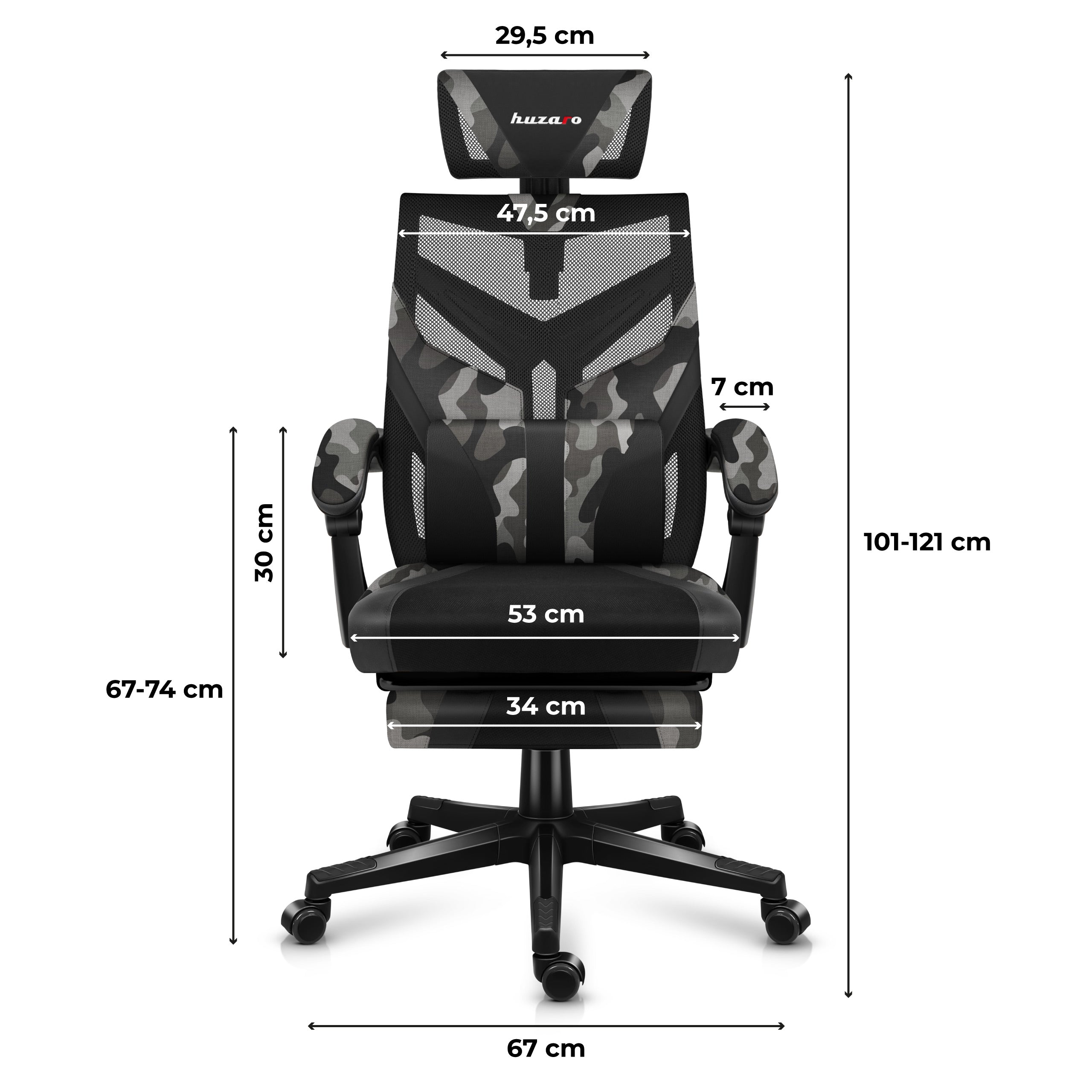 Scaun de gaming Huzaro Combat 5.0 Camo