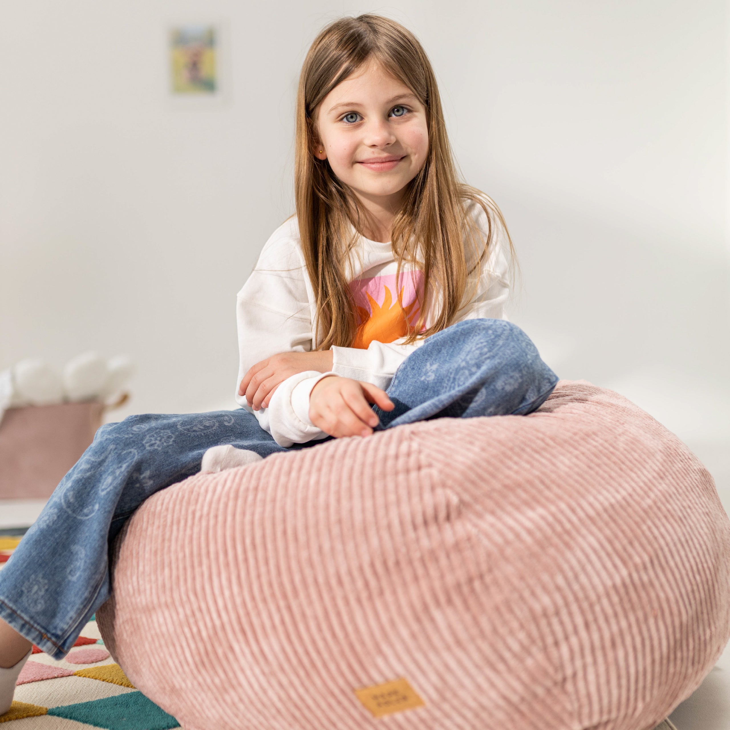 Fotoliu puf din catifea raiată roz Mark Adler Comfy 1.0 Pink