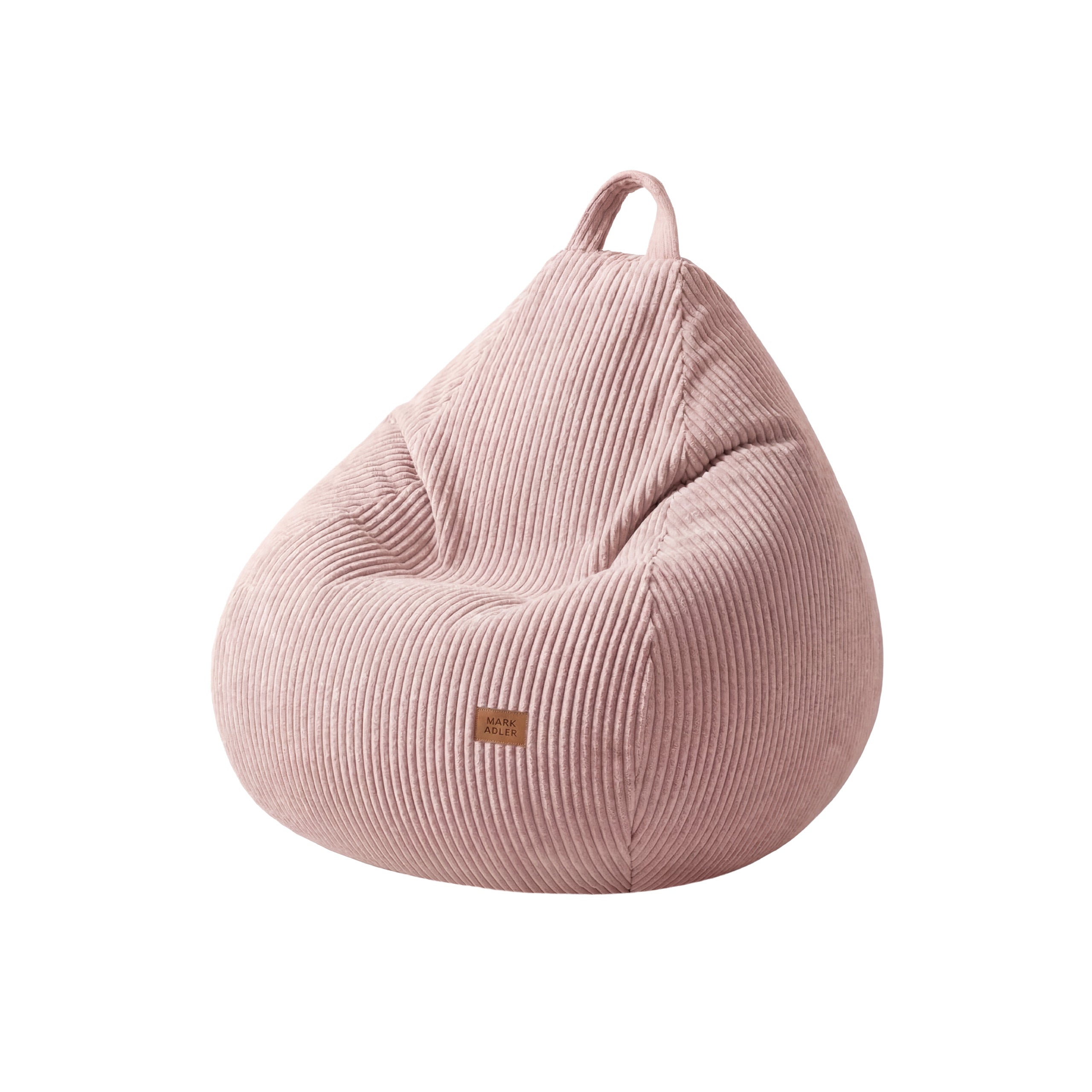 Fotoliu puf din catifea raiată roz Mark Adler Comfy 1.0 Pink