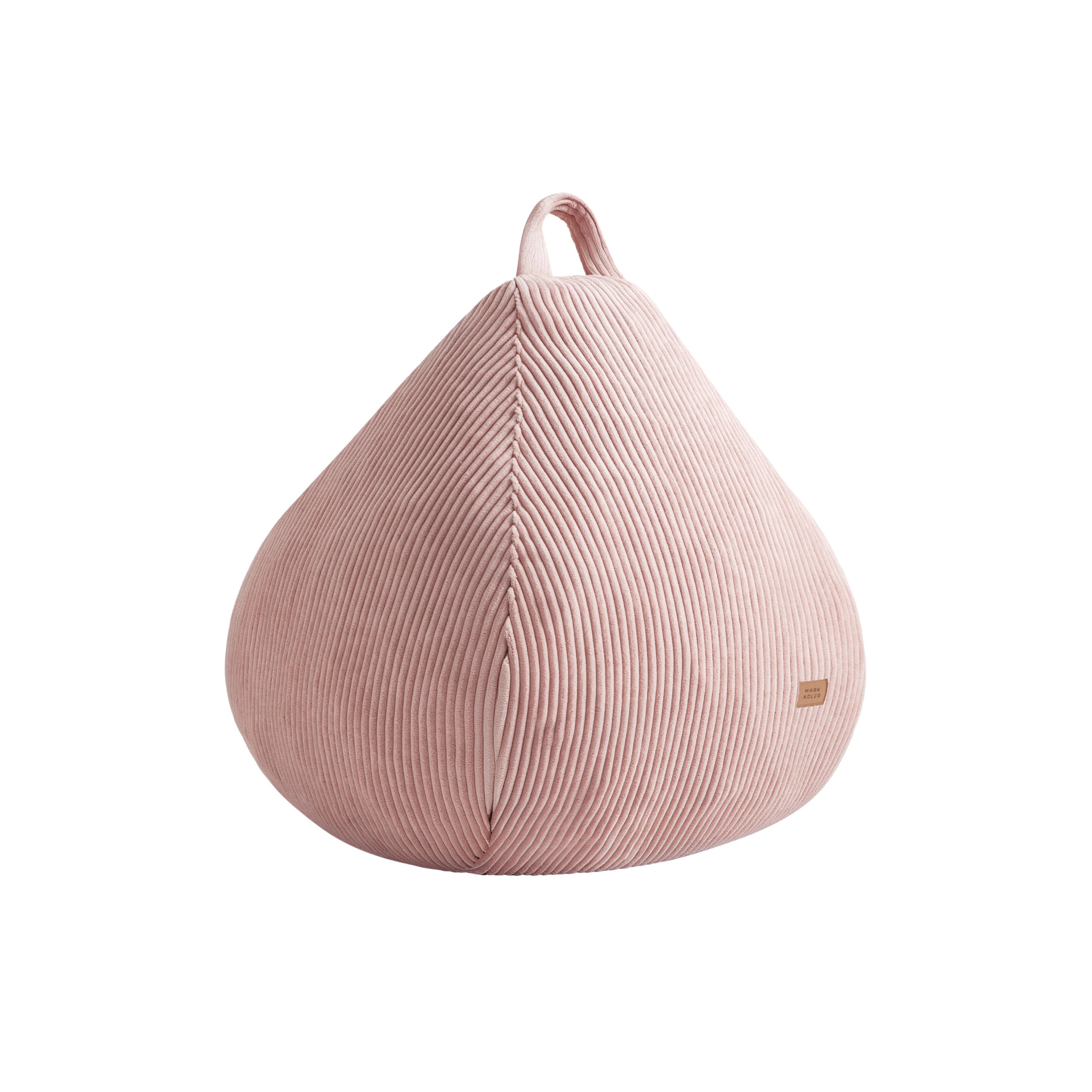 Fotoliu puf din catifea raiată roz Mark Adler Comfy 1.0 Pink